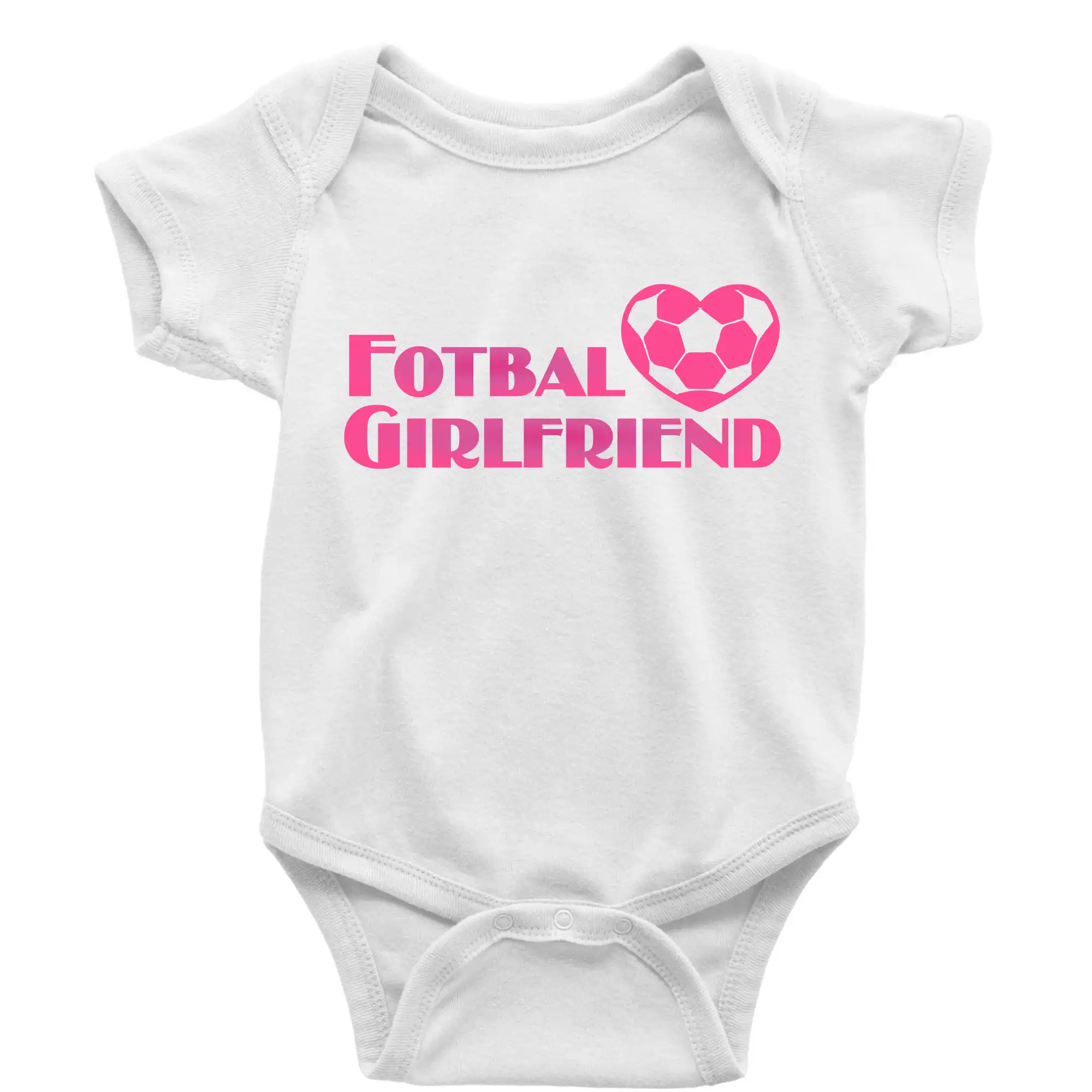 Tričká pre futbalistov - Fotbal girlfriend - Body dojčenské s krátkym rukávom