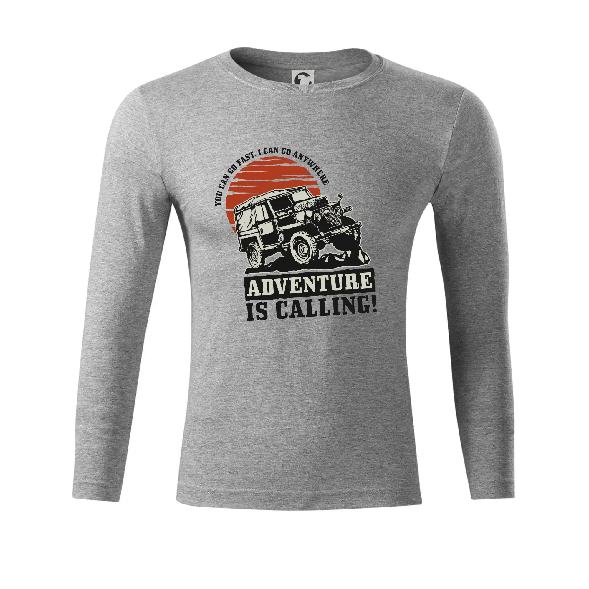Auto tričká - Adventure is calling 4x4 - Tričko Progress s dlhým rukávom