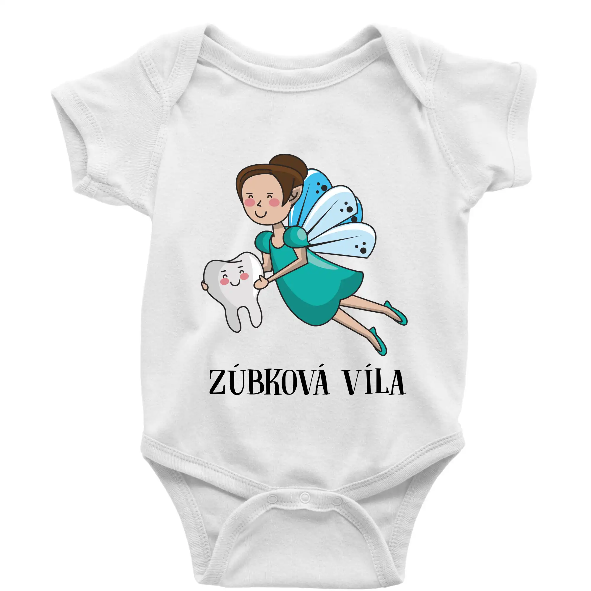 Zúbková víla - Body dojčenské s krátkym rukávom