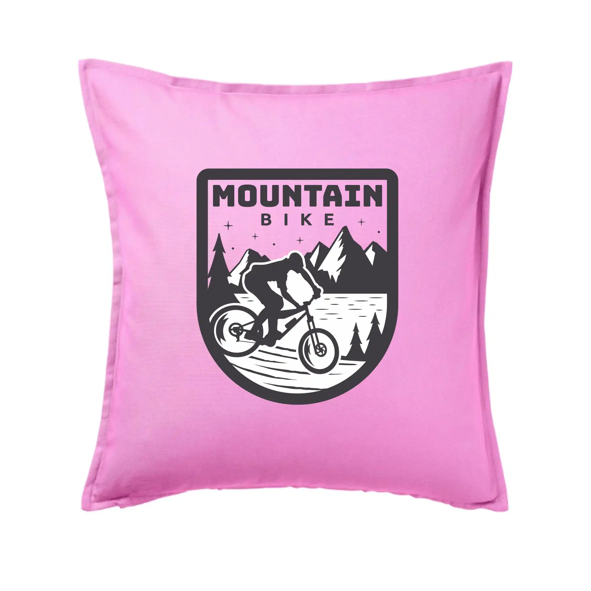Tričko ako darček pre cyklistu - MTB mountain bike logo prsa zaoblené - Vankúš 50x50