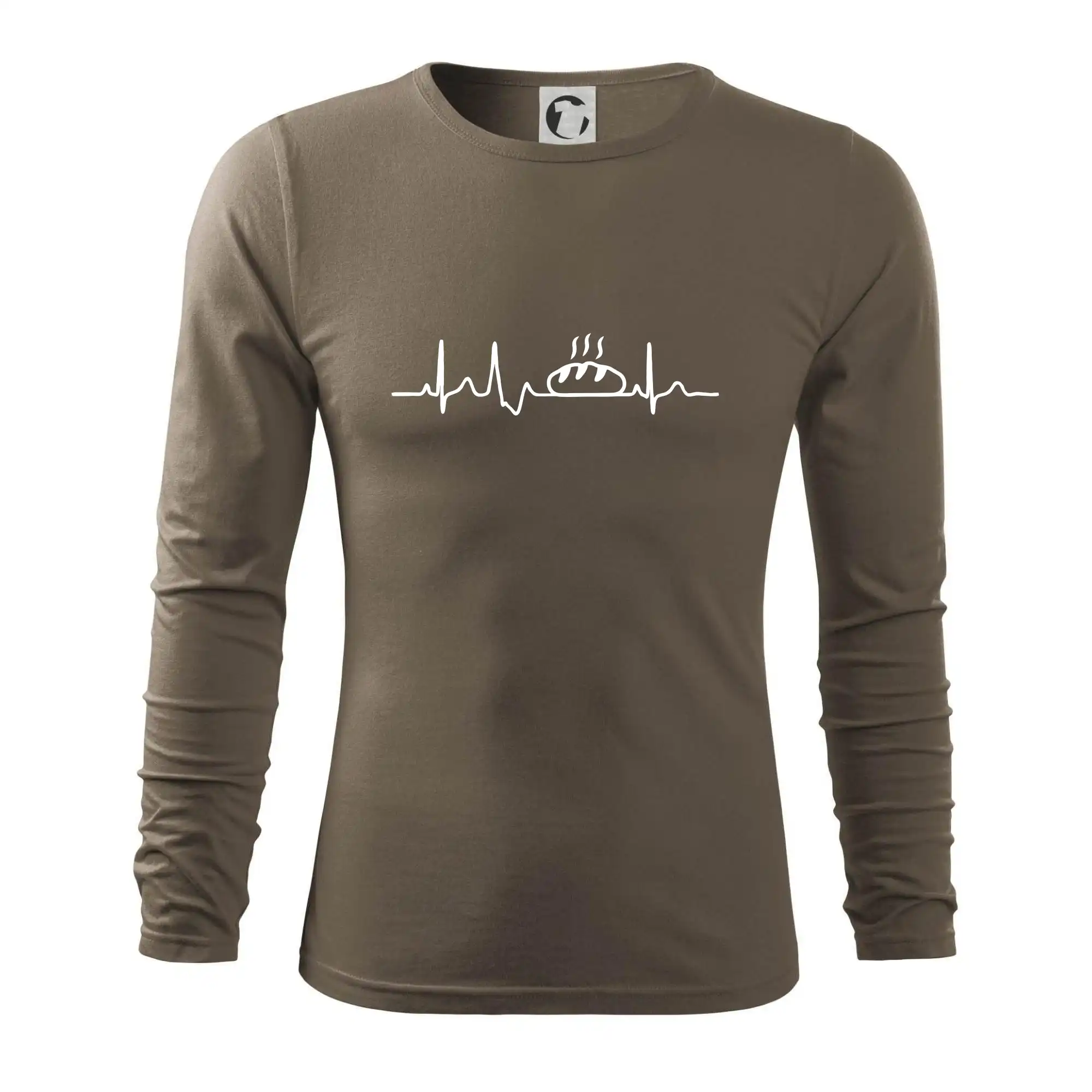Kuchár a pekár - Ekg chleba - Tričko s dlhým rukávom FIT-T long sleeve