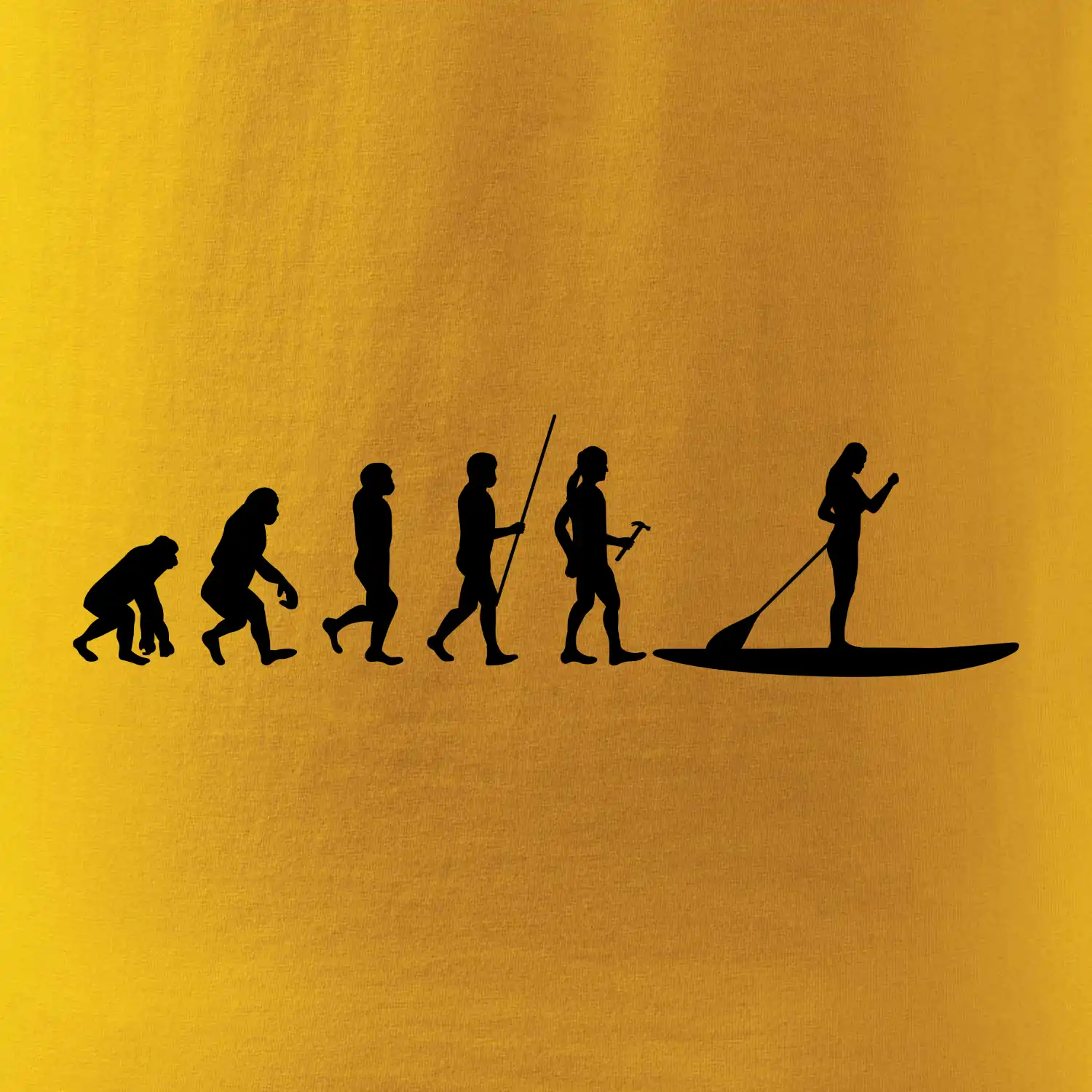 Evoluce paddleboard žena