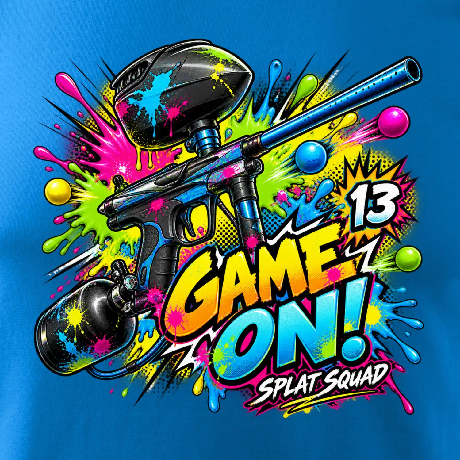 Barevná exploze game on paintball
