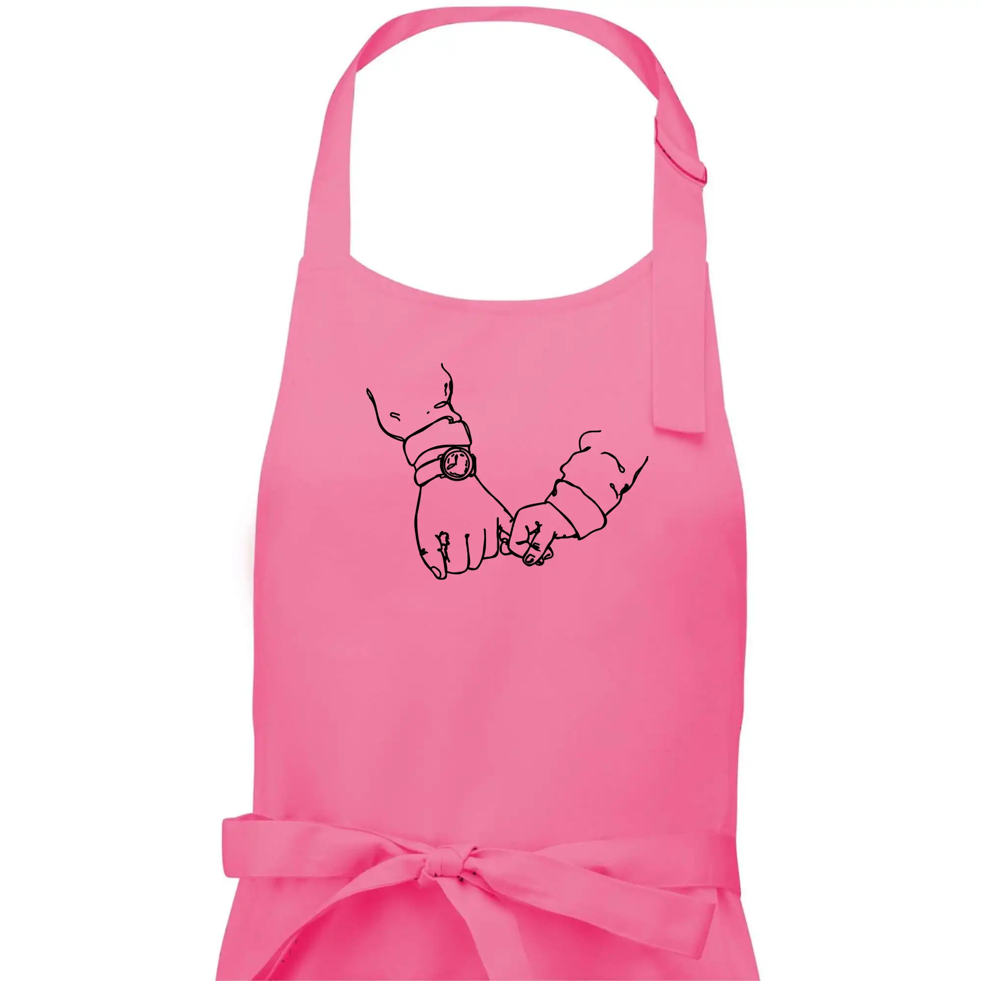 Táta a syn ruce obrys