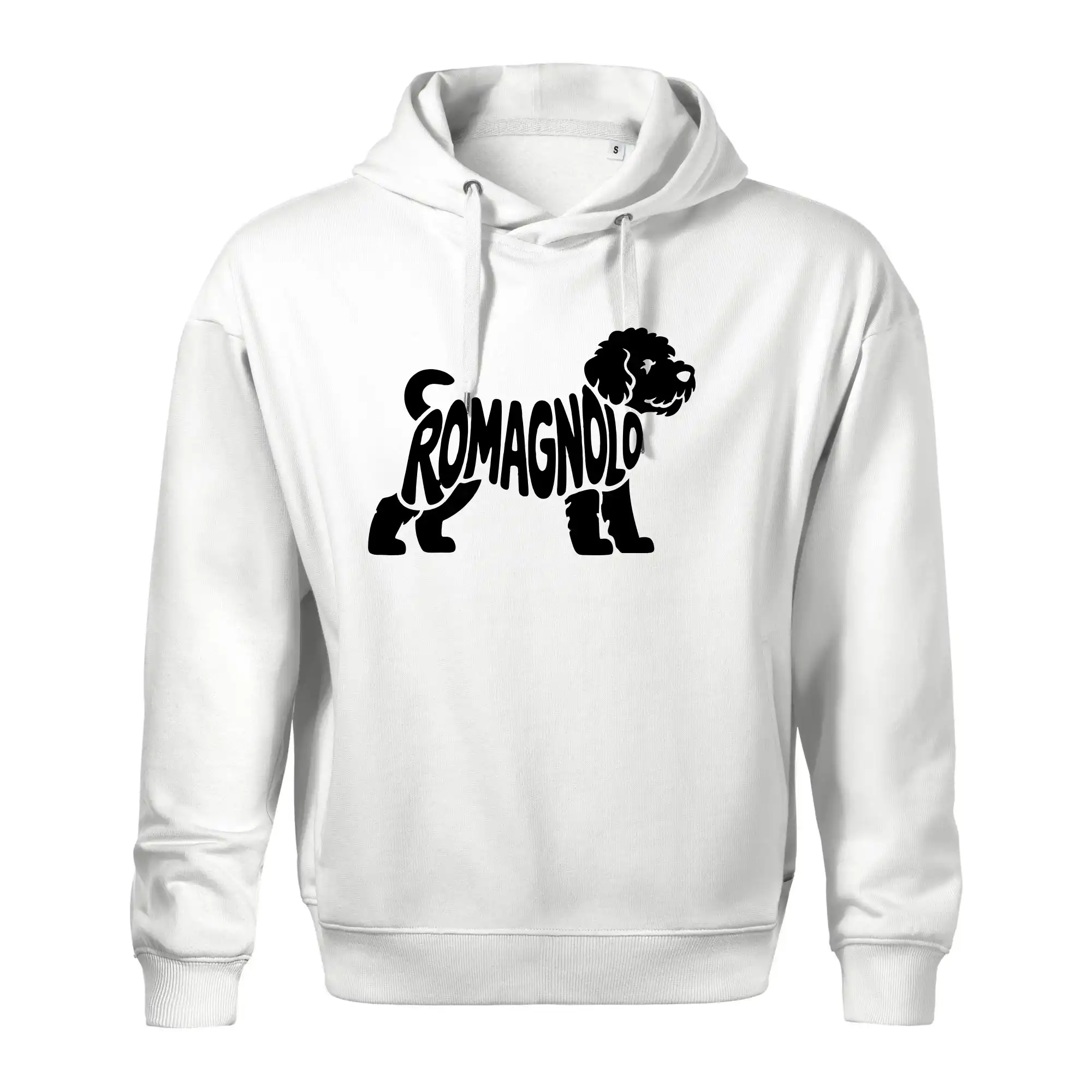 Ostatné psie plemená - Romagnolo nápis v tele - Oversized mikina pánska Moon - kratšia + širšia