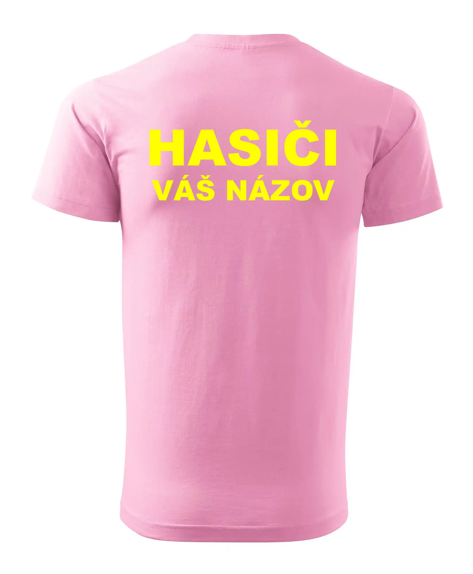 Hasiči - žltý nápis - váš názov zboru