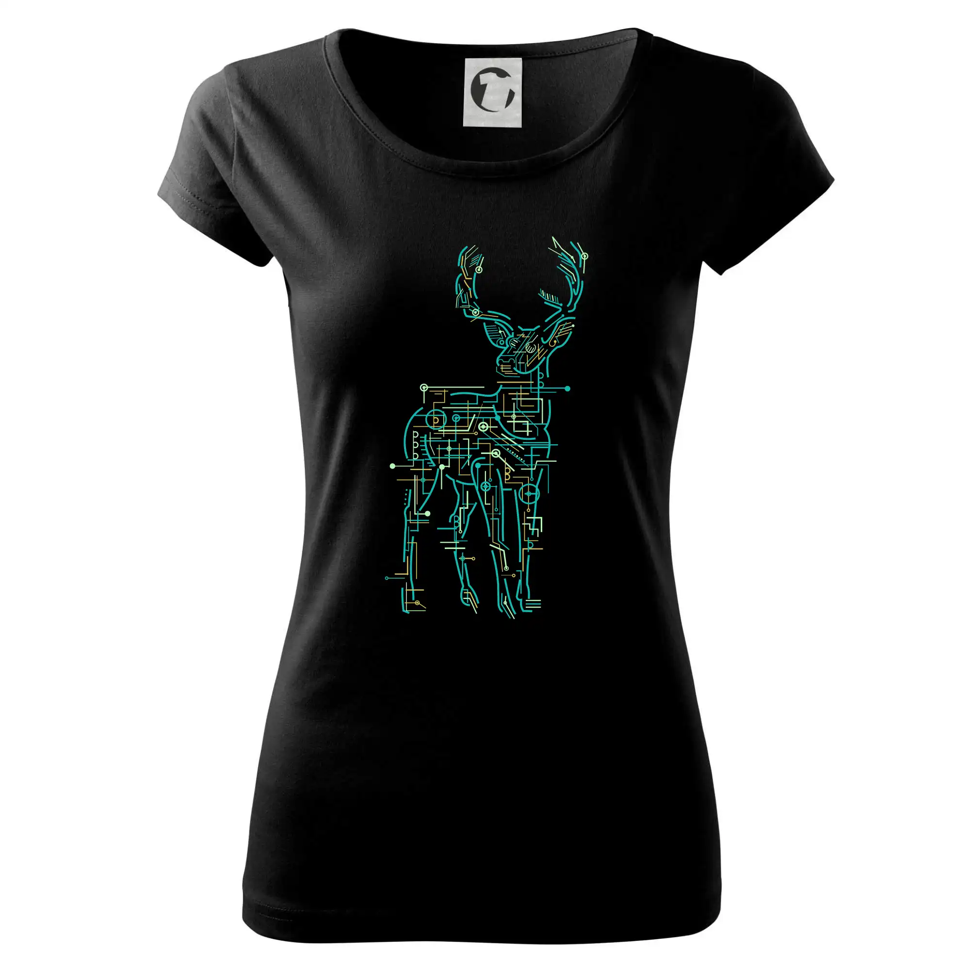 Grafické tričká - Electric Deer - Dámske tričko Pure