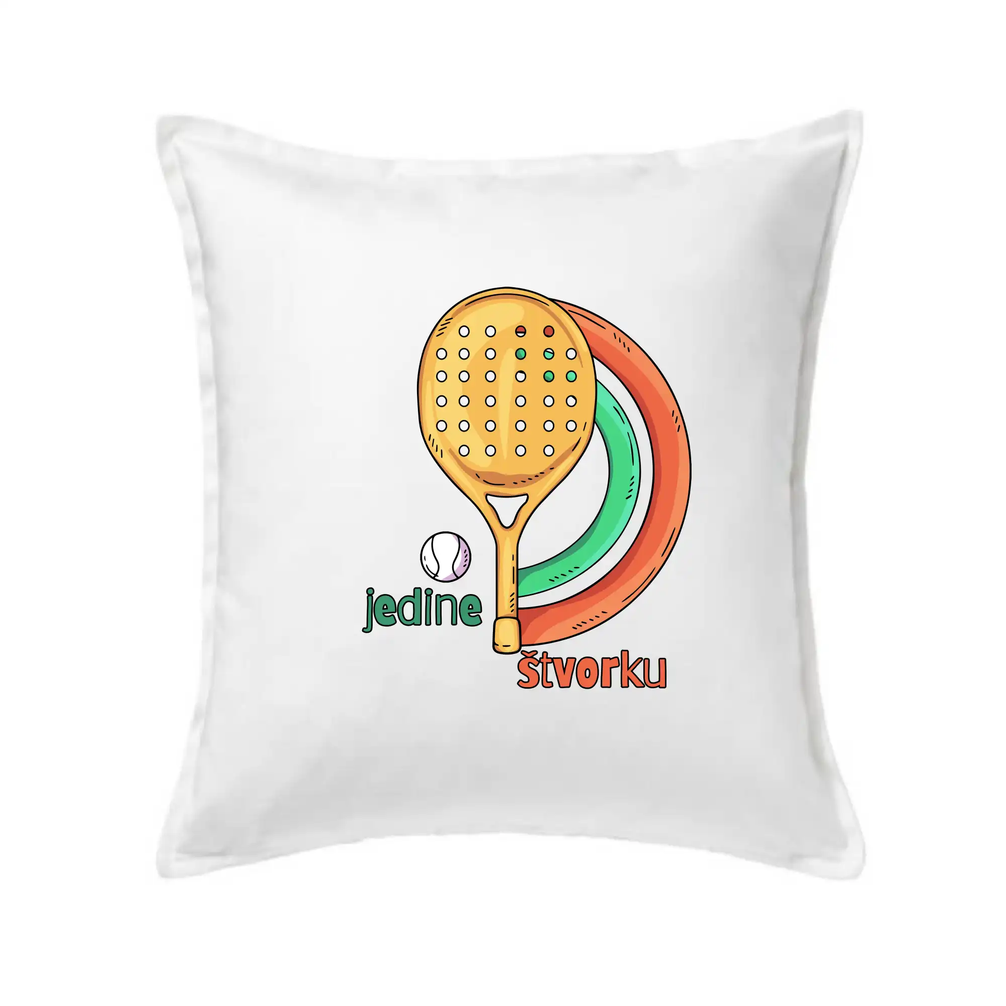 Tričká s motívmi Padel tenis - Padel jedine štvorku - Vankúš 50x50
