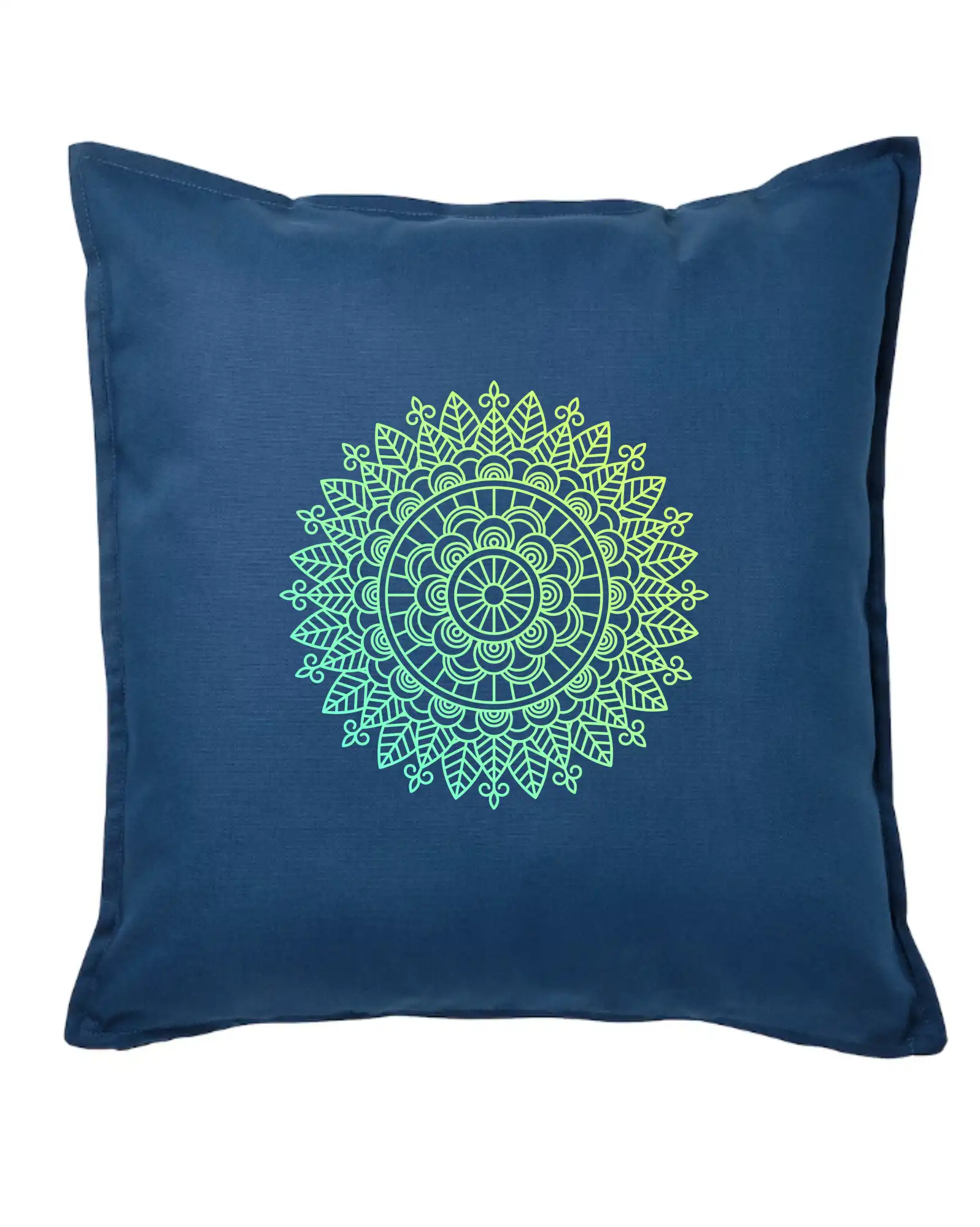 Mandala zelenožlutá - Vankúš 50x50