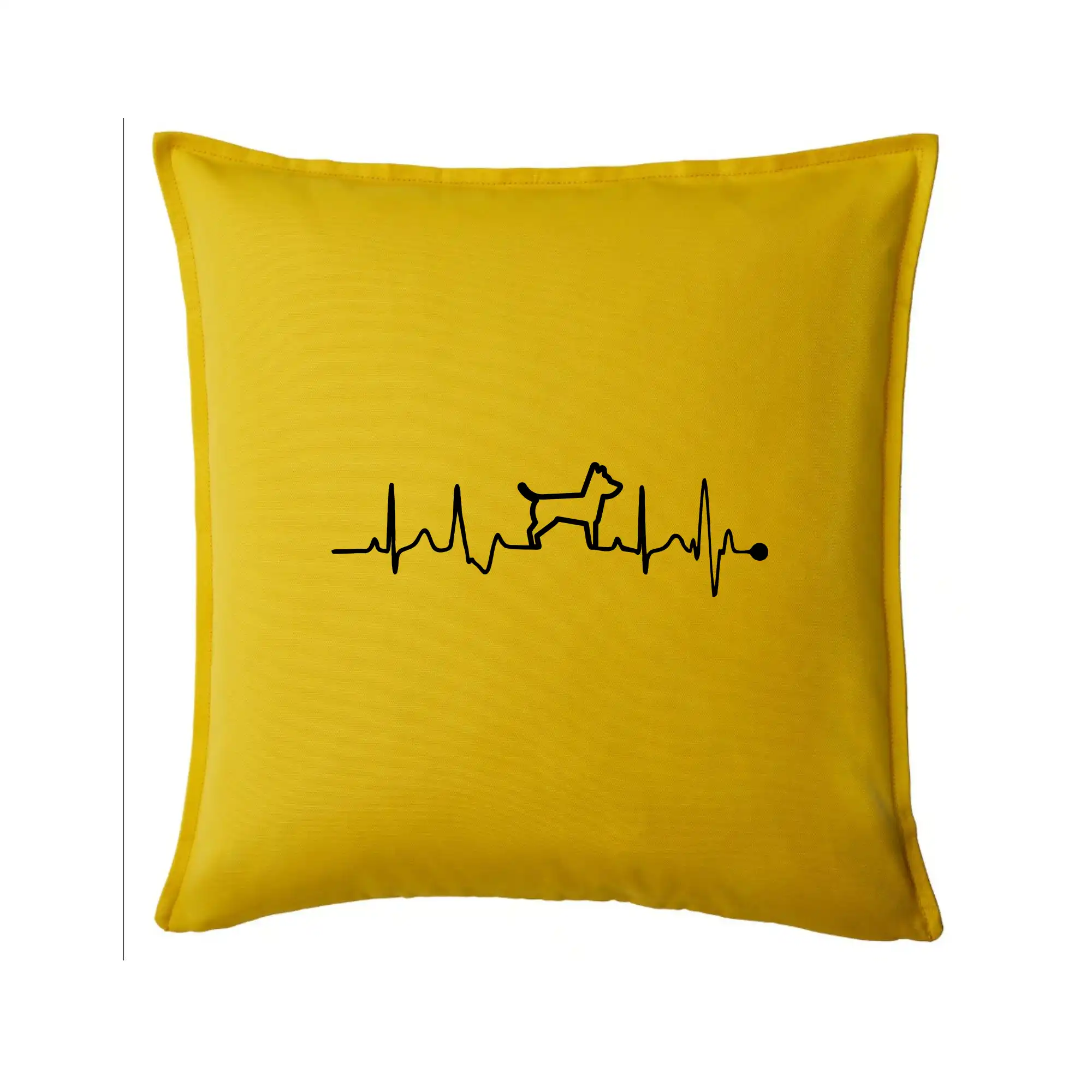 Tričká so psami - Ekg psí obrys - Vankúš 50x50