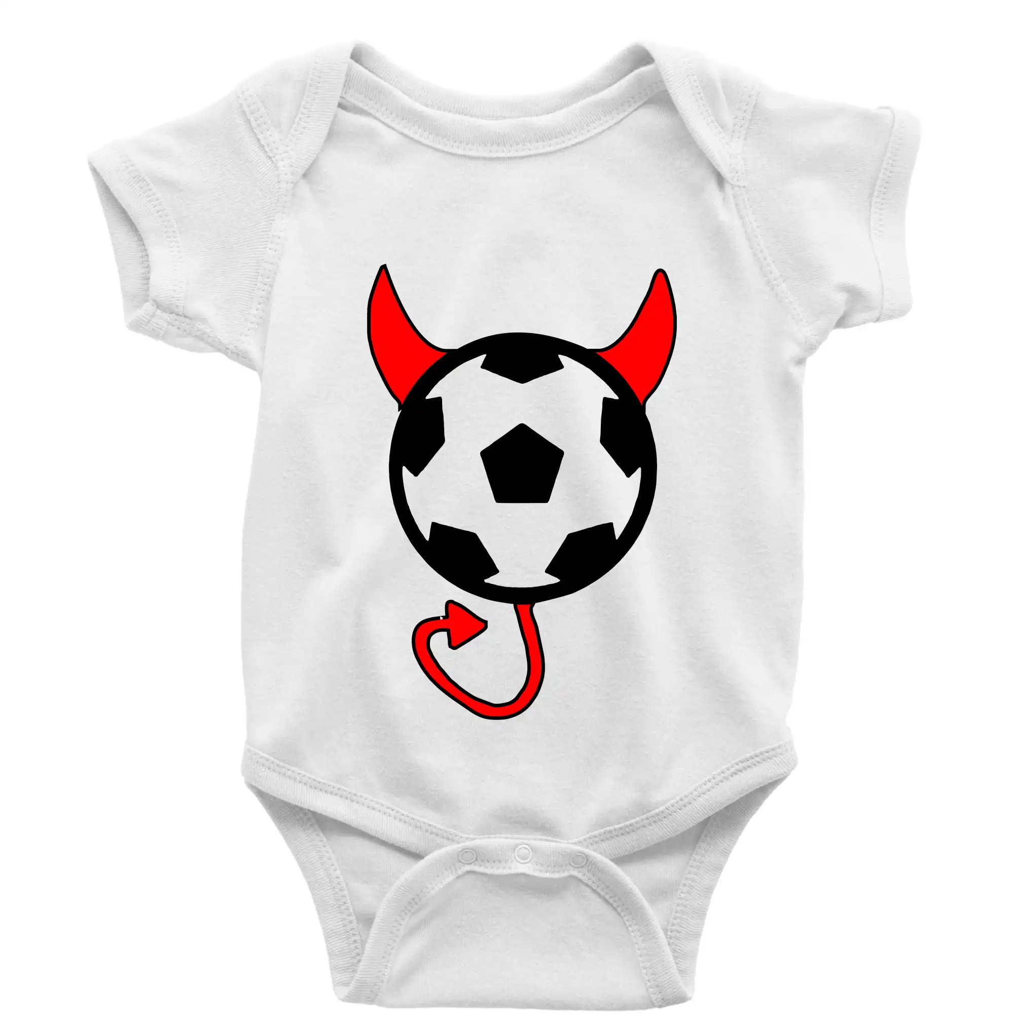 Tričká pre futbalistov - Futbal devil - Body dojčenské s krátkym rukávom