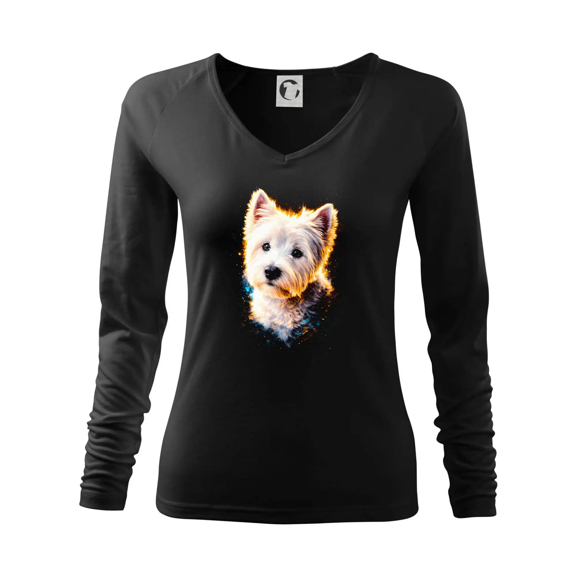 Trička s Bišonkem - Obrázok poltón Bišónik - Tričko dámske Elegance