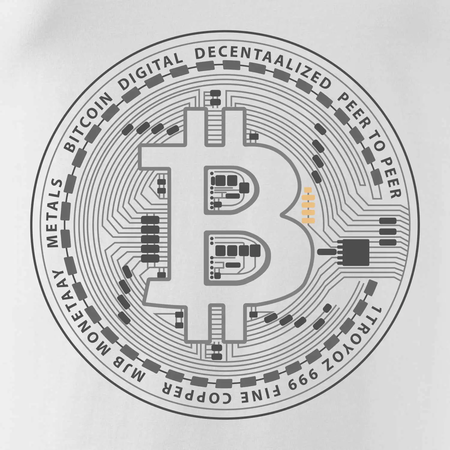 Bitcoin tištěný spoj