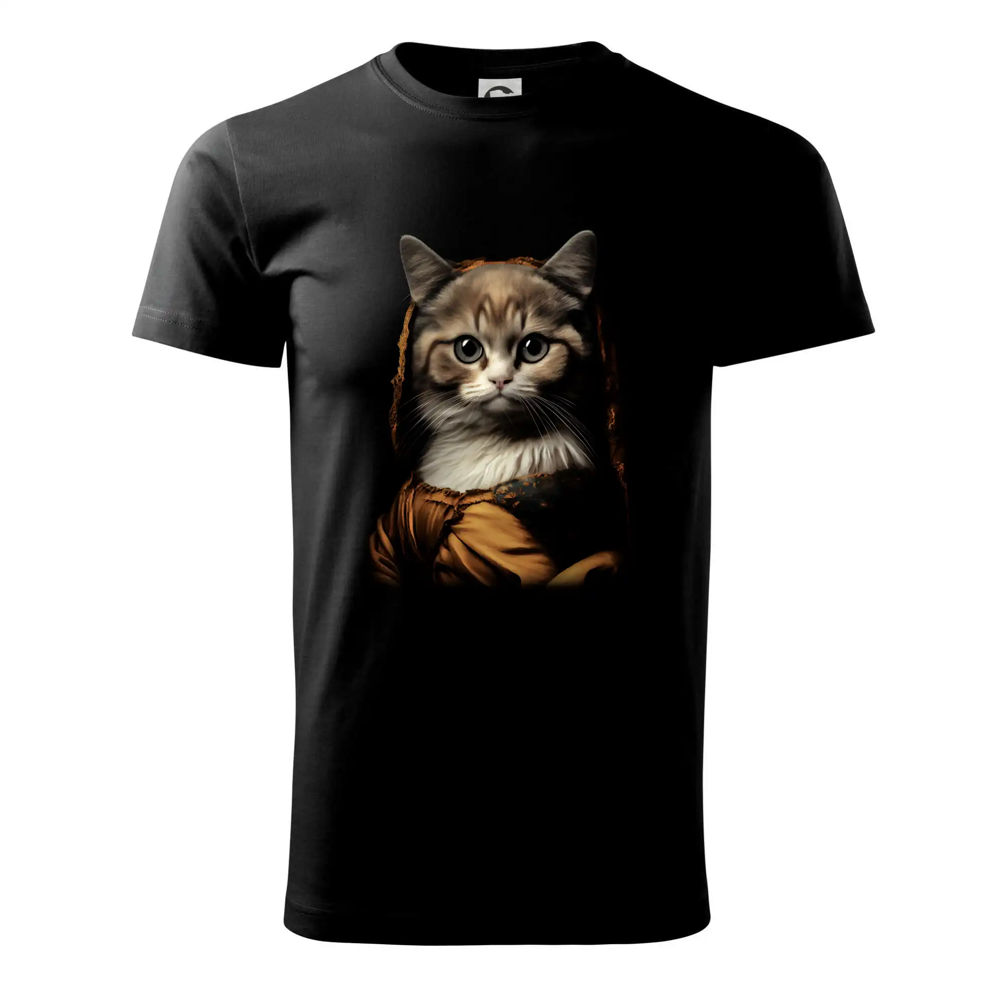 Vtipná tričká s mačkou - Kočka Lisa - Tričko extra veľké  (5-8XL)