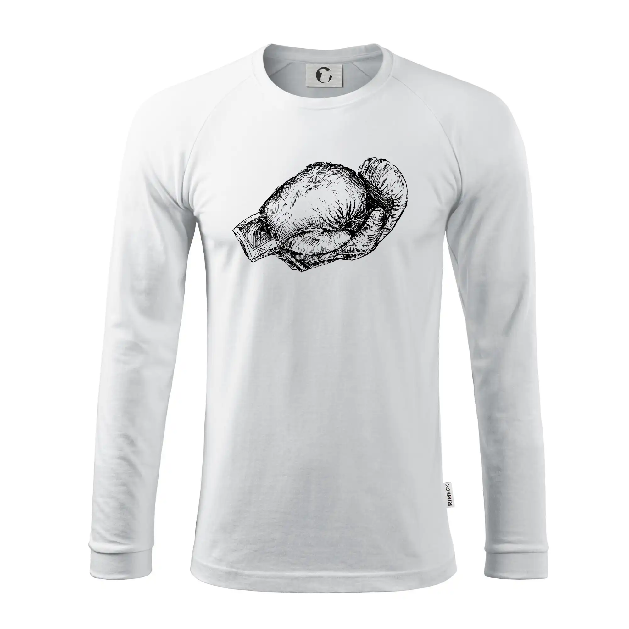 Rukavice kreslené na šířku