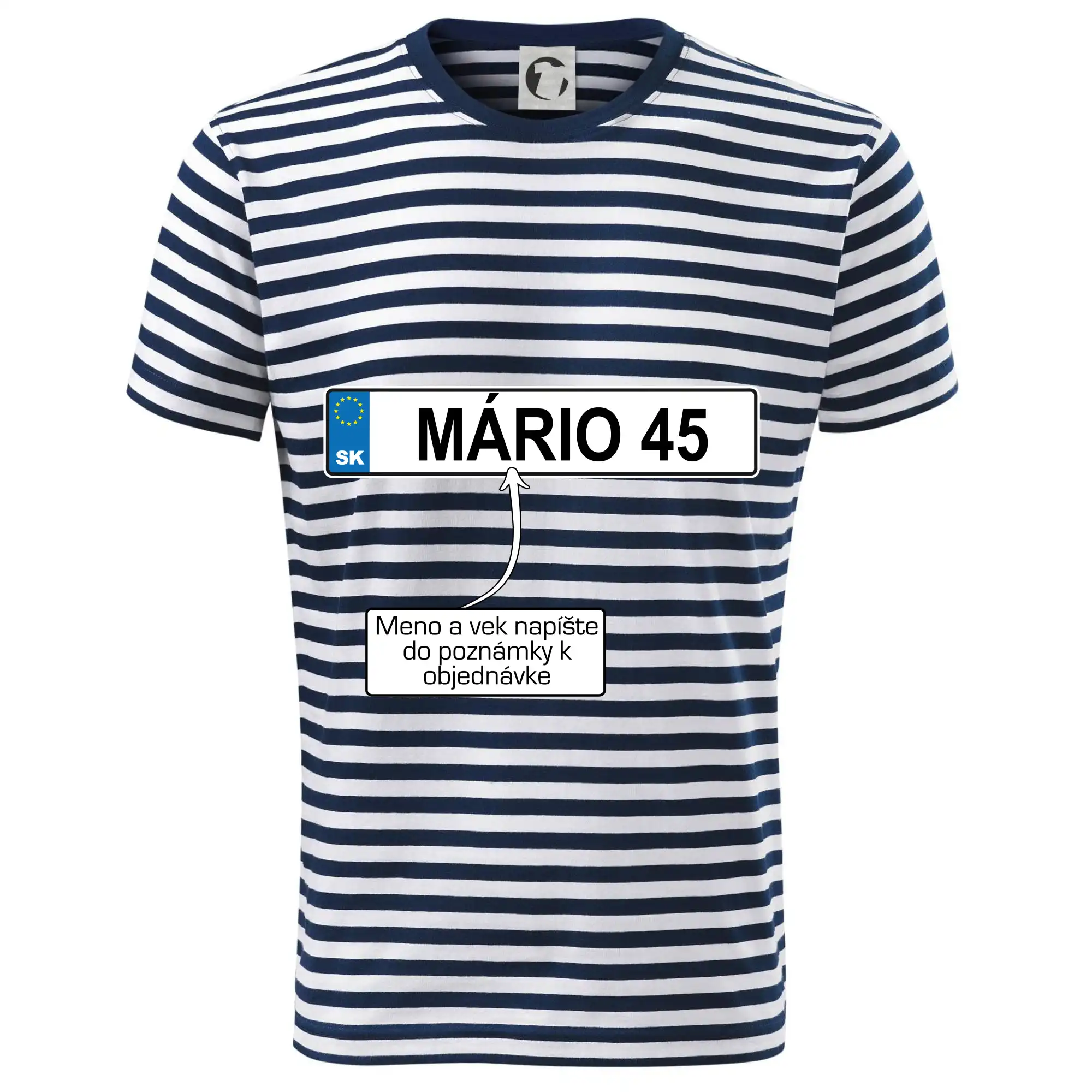 Tričká k narodeninám - ŠPZ Meno a vek - Dětské triko na vodu