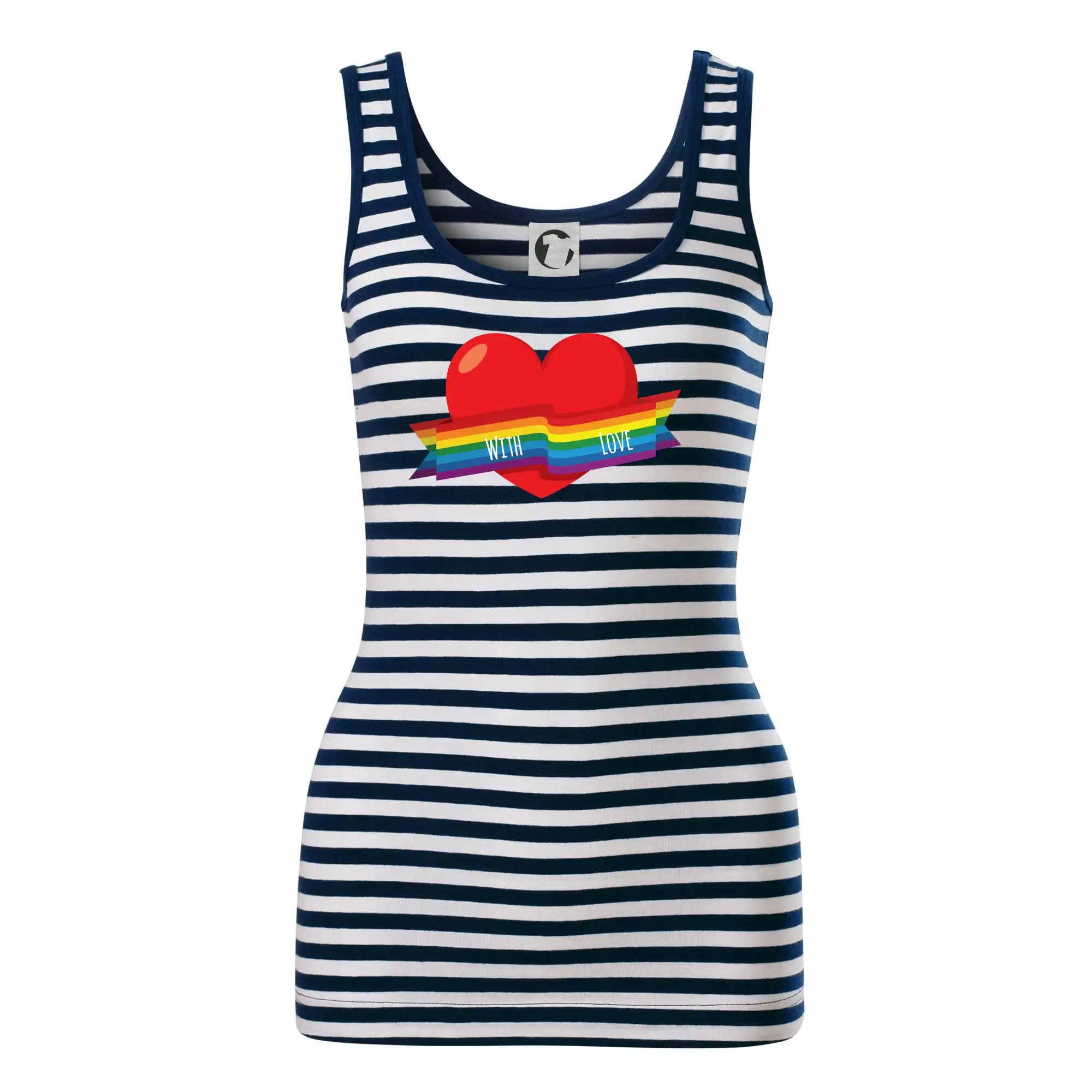 Tričká pre LGBT a Queer komunitu - LGBT with love - Sailor tielko na vodu