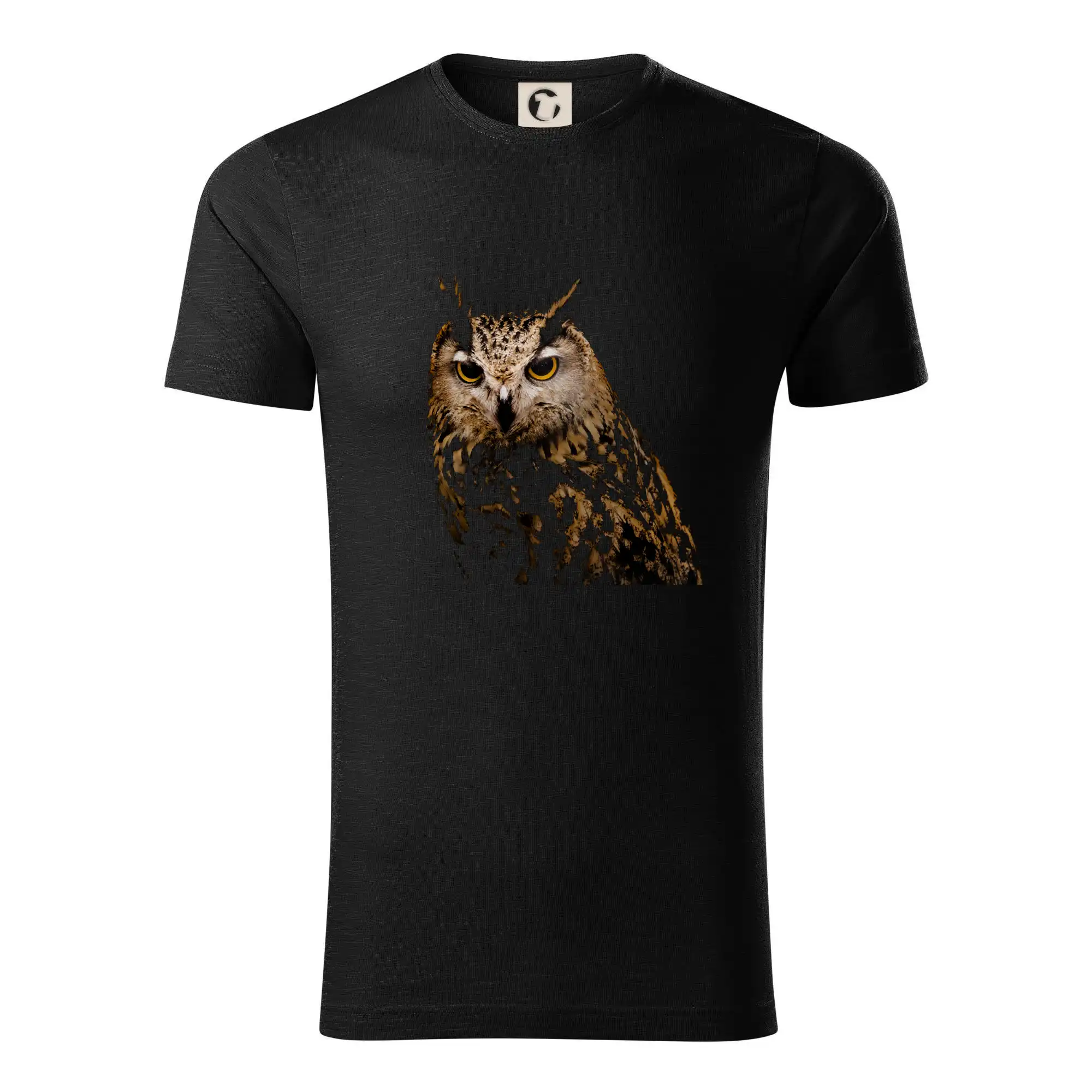 Tričko s motívmi vtákov - Sova fotka - Tričko z organickej bavlny