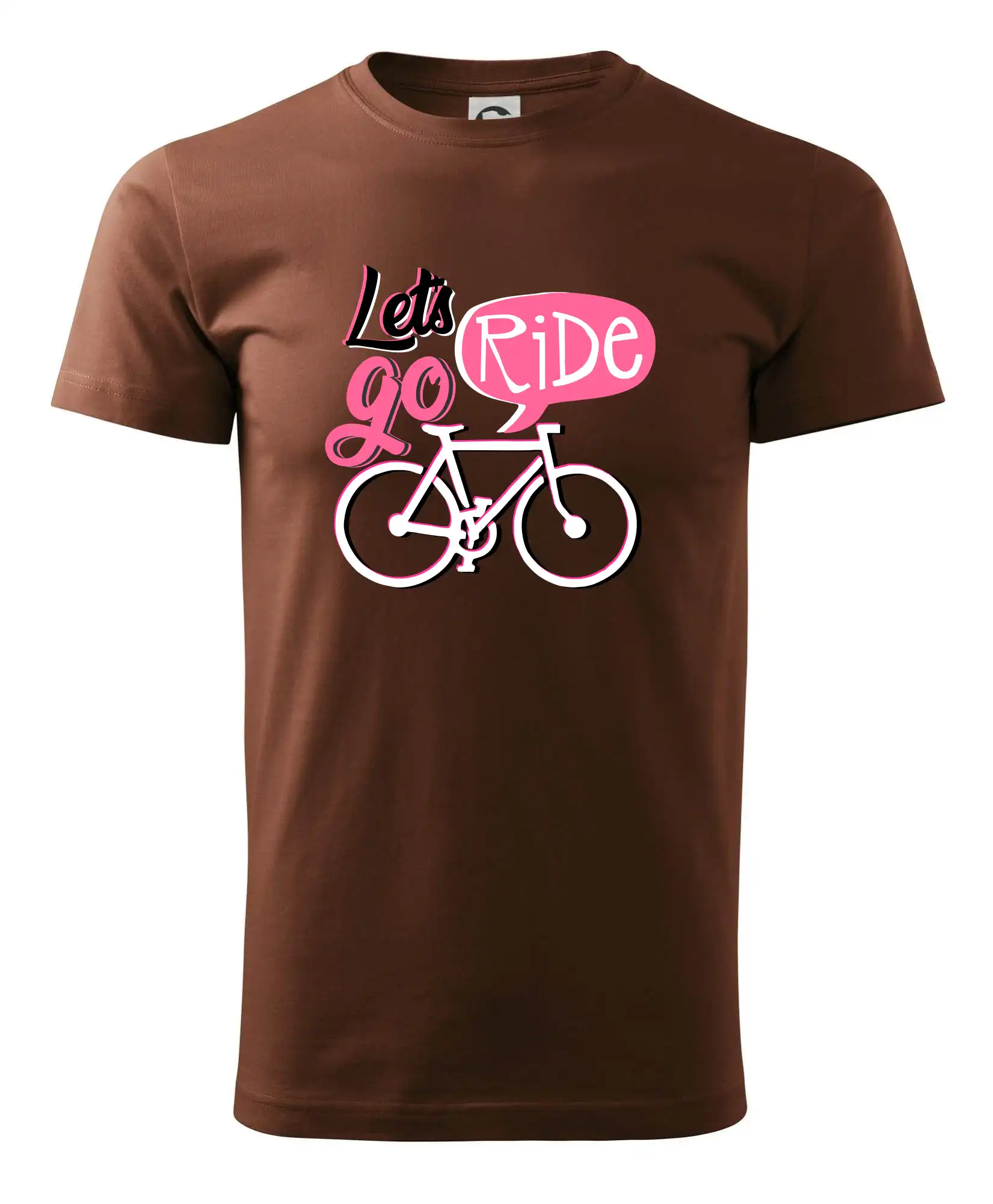Tričko ako darček pre cyklistu - Lets go ride - Pánske tričko nižšej gramáže