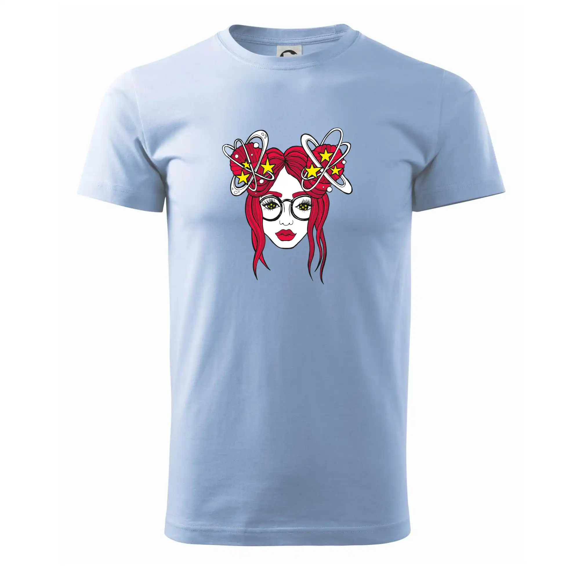 Grafické tričká - Magická červenovláska (Pecka design) - Pánske tričko nižšej gramáže