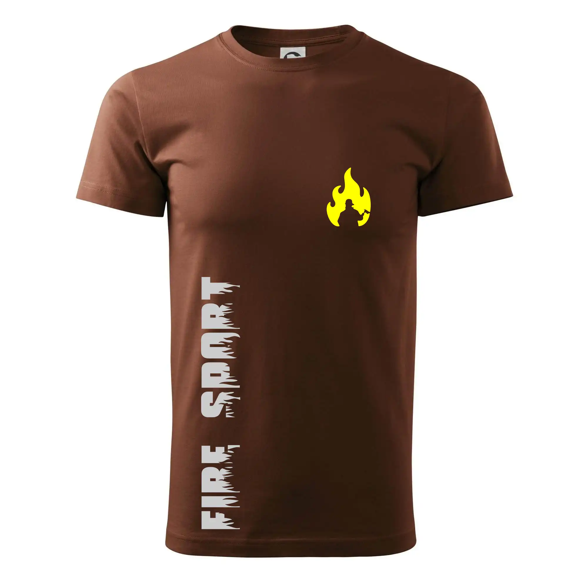 Originálne tričká pre hasičov - DHZ - Váš názov - FLUO + Reflexná potlač - Klasické pánske tričko vyššej gramáže