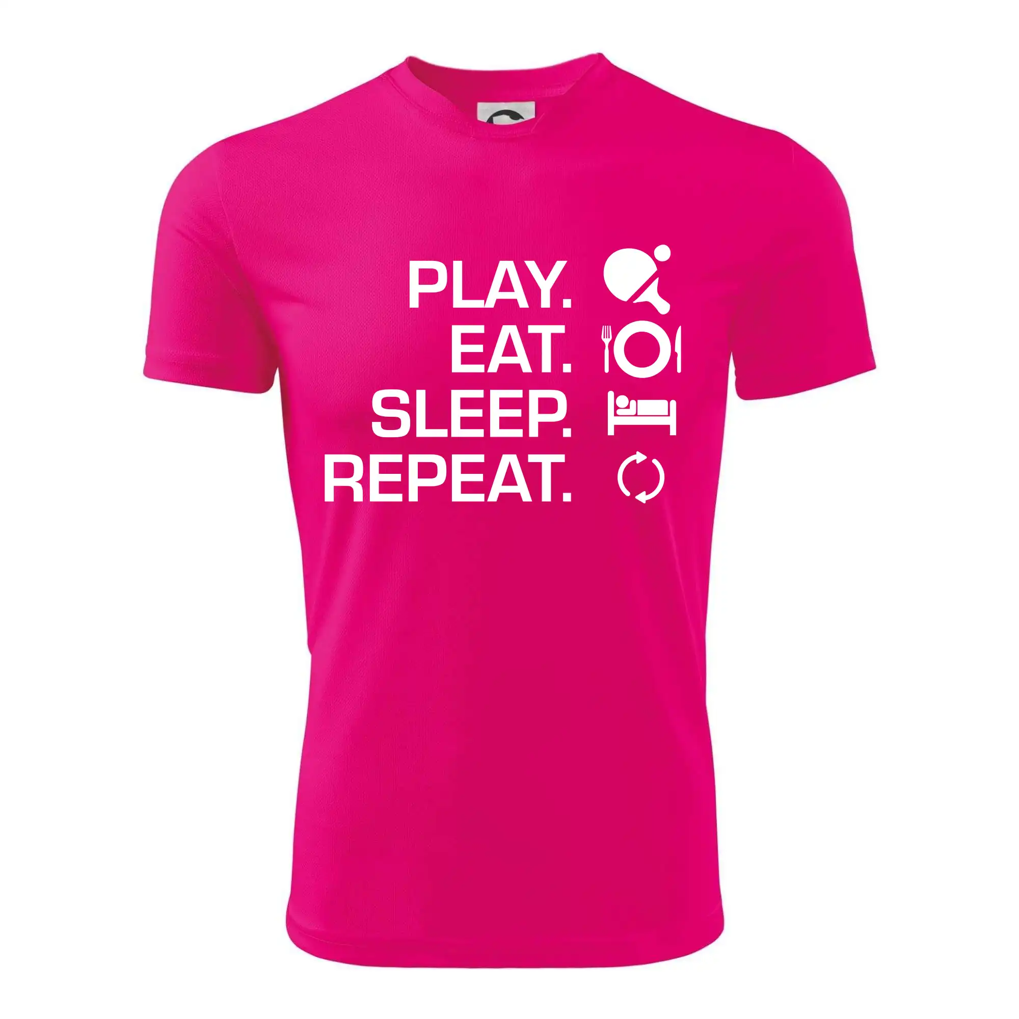 Vtipné tričká na stolný tenis - Stolný tenis - eat sleep - Detské tričko športové