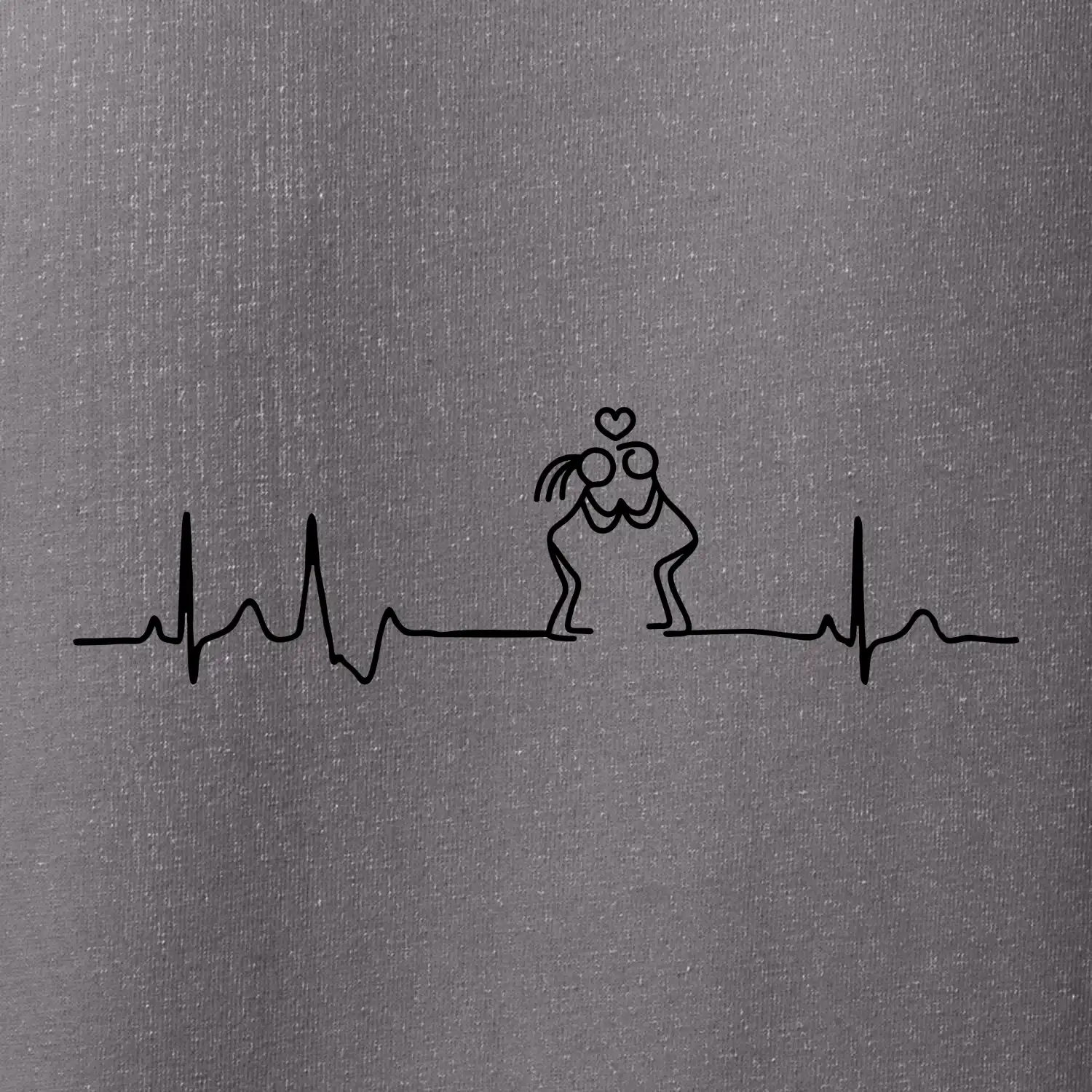 EKG zamilovaný pár