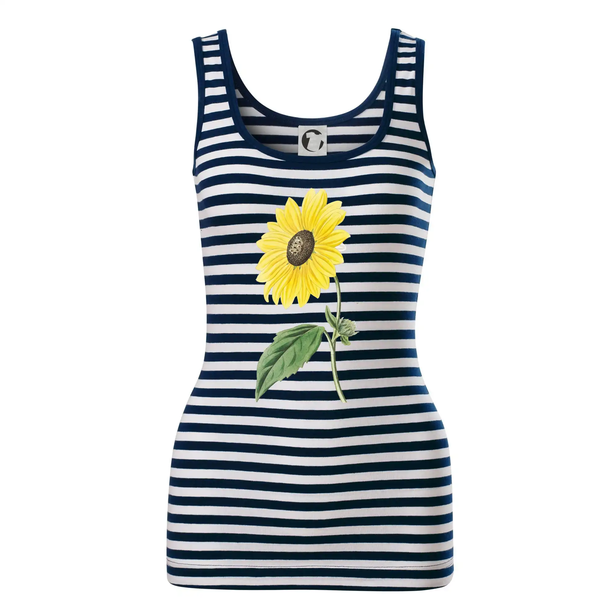 Slunečnice otočená