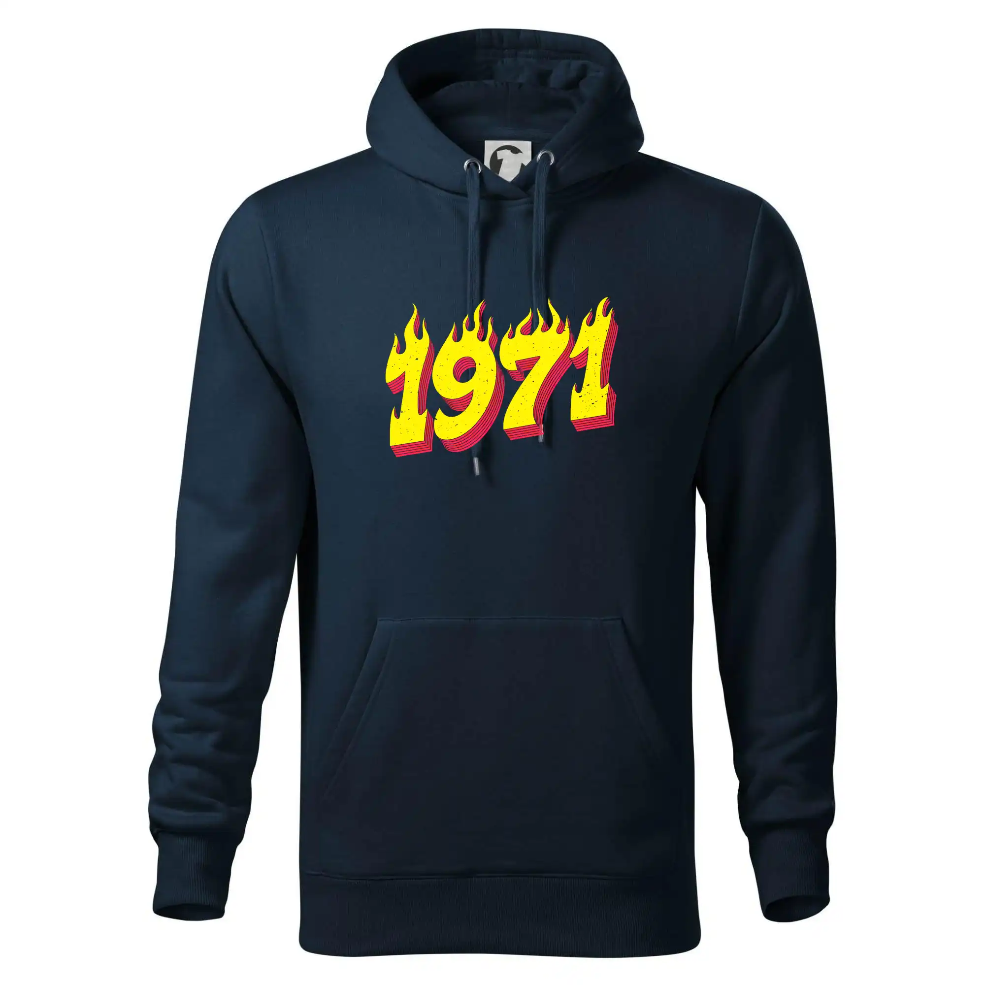Trička s ročníkom 1971 - Narodeniny v ohni 1971 - Mikina pánska Cape s kapucňou