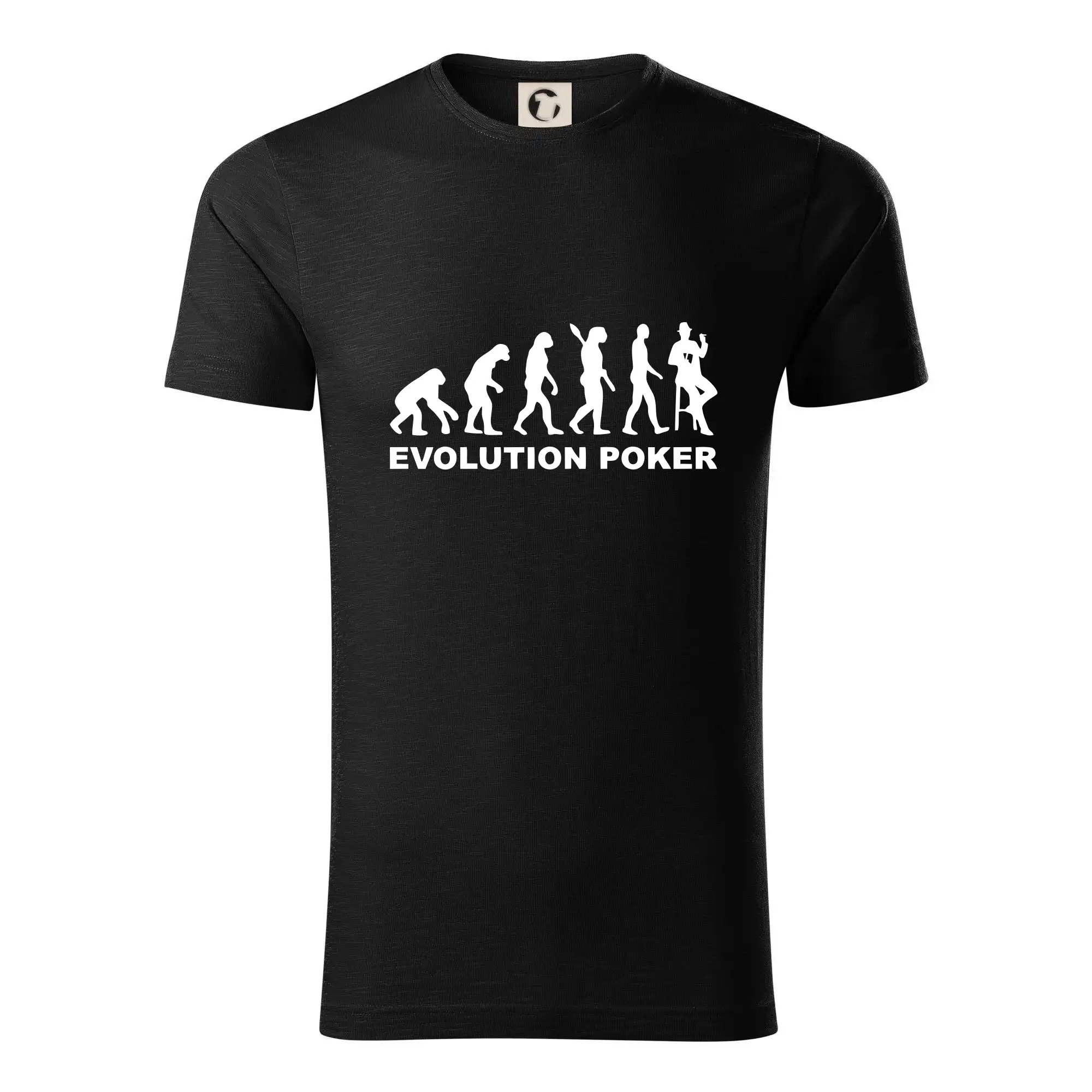 Poker tričká - Evolution poker - Tričko z organickej bavlny