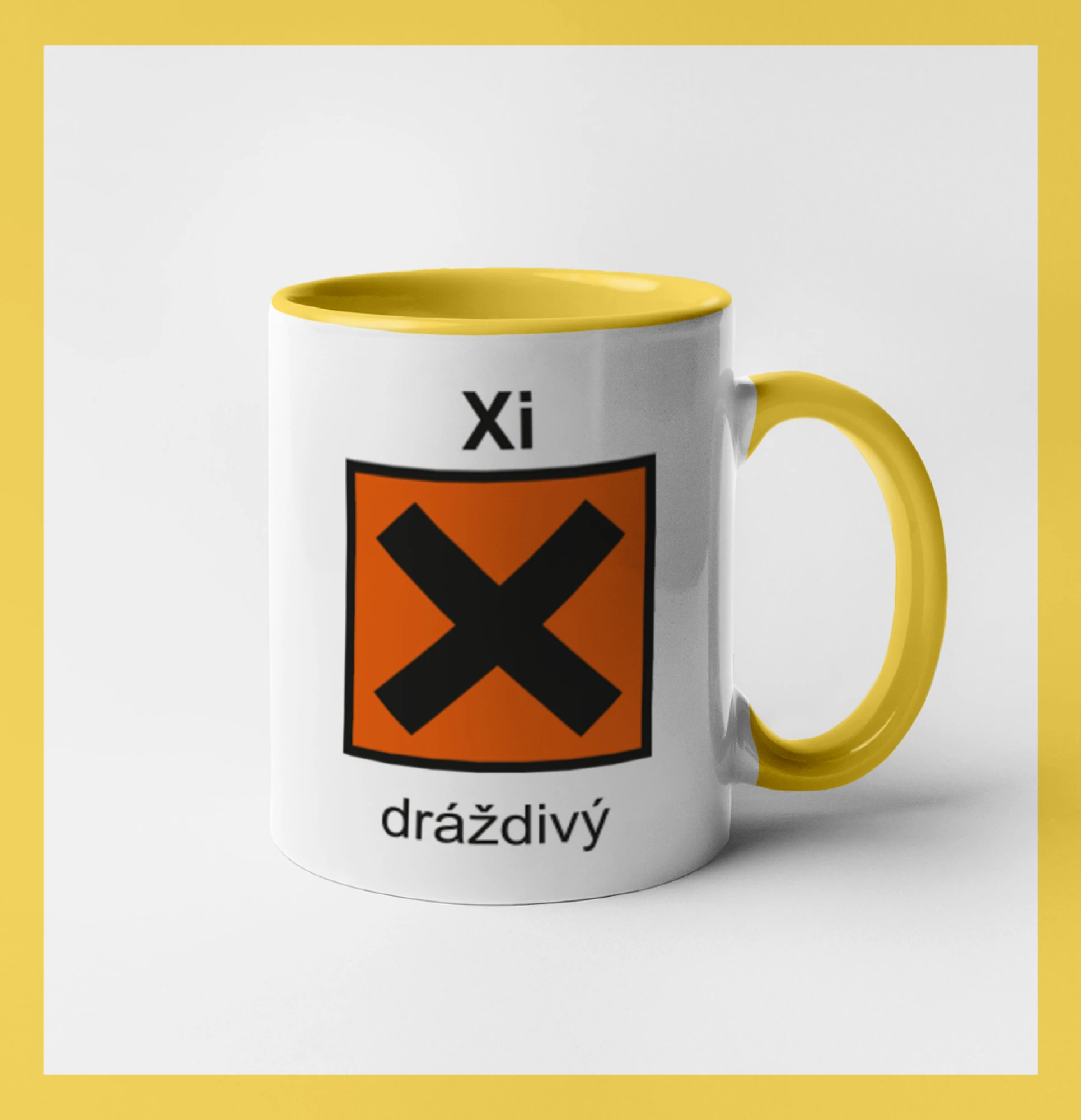 Xi Dráždivý - Výstražná tabulka na tričku