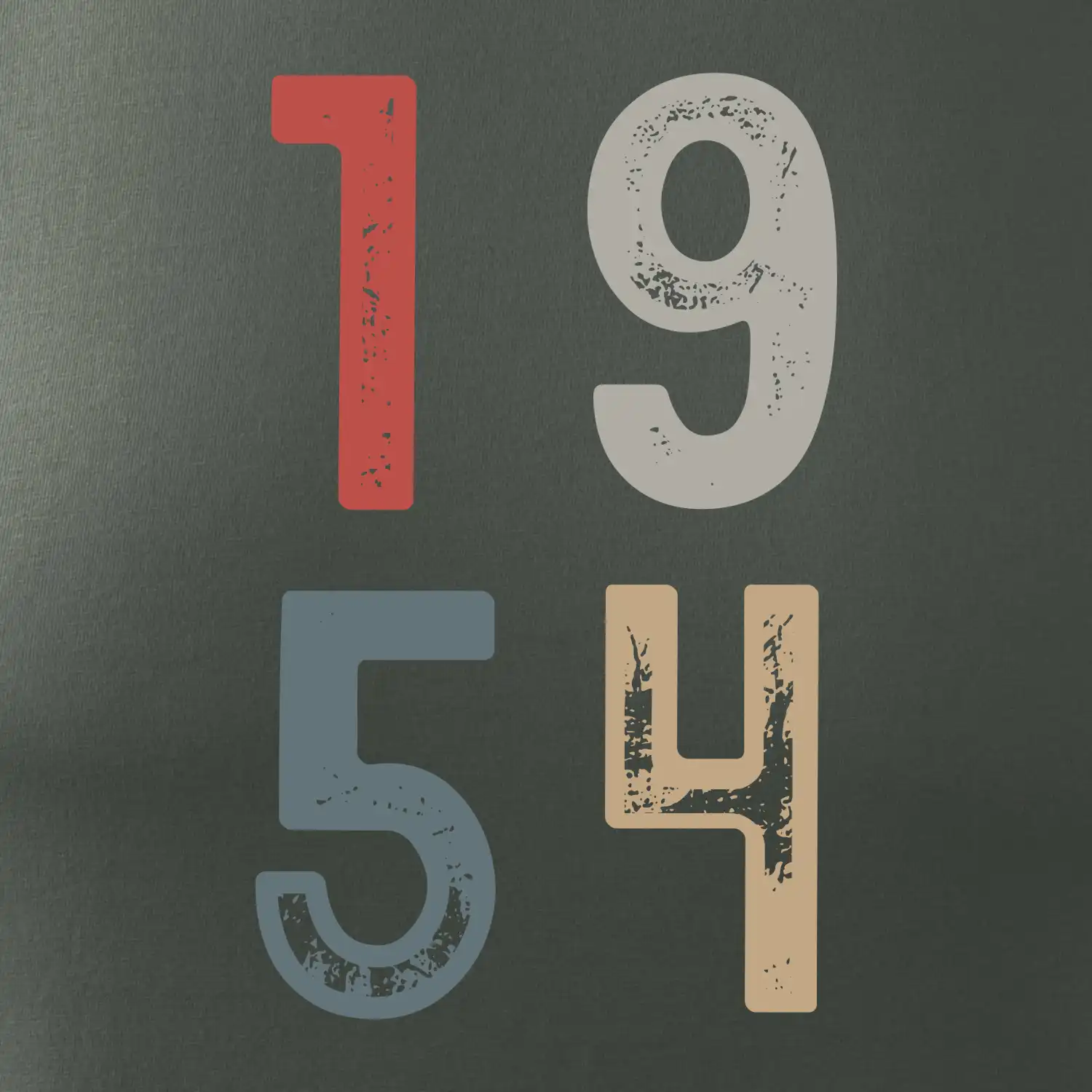 Vintage číslice 1954