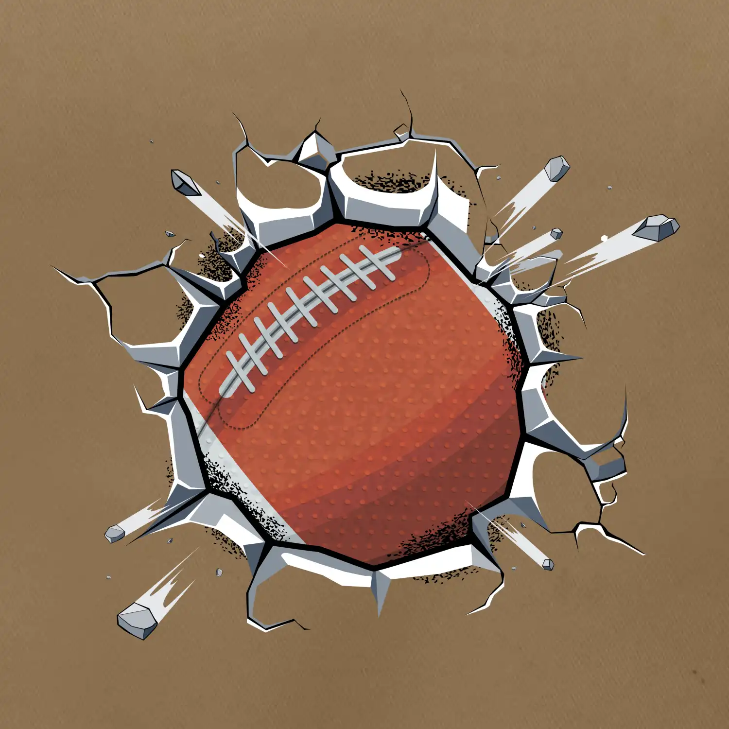 Americký fotbal míč v triku