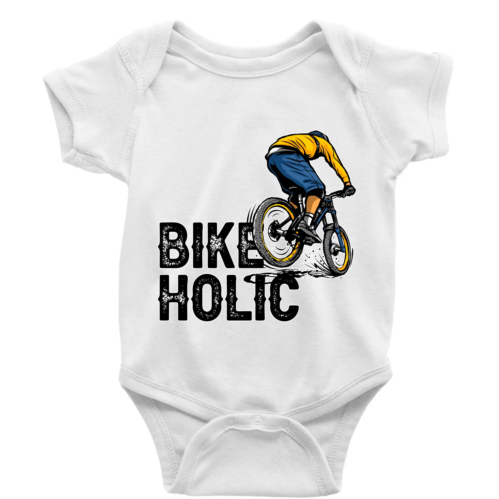 Tričko ako darček pre cyklistu - BikeHolic - Body dojčenské s krátkym rukávom