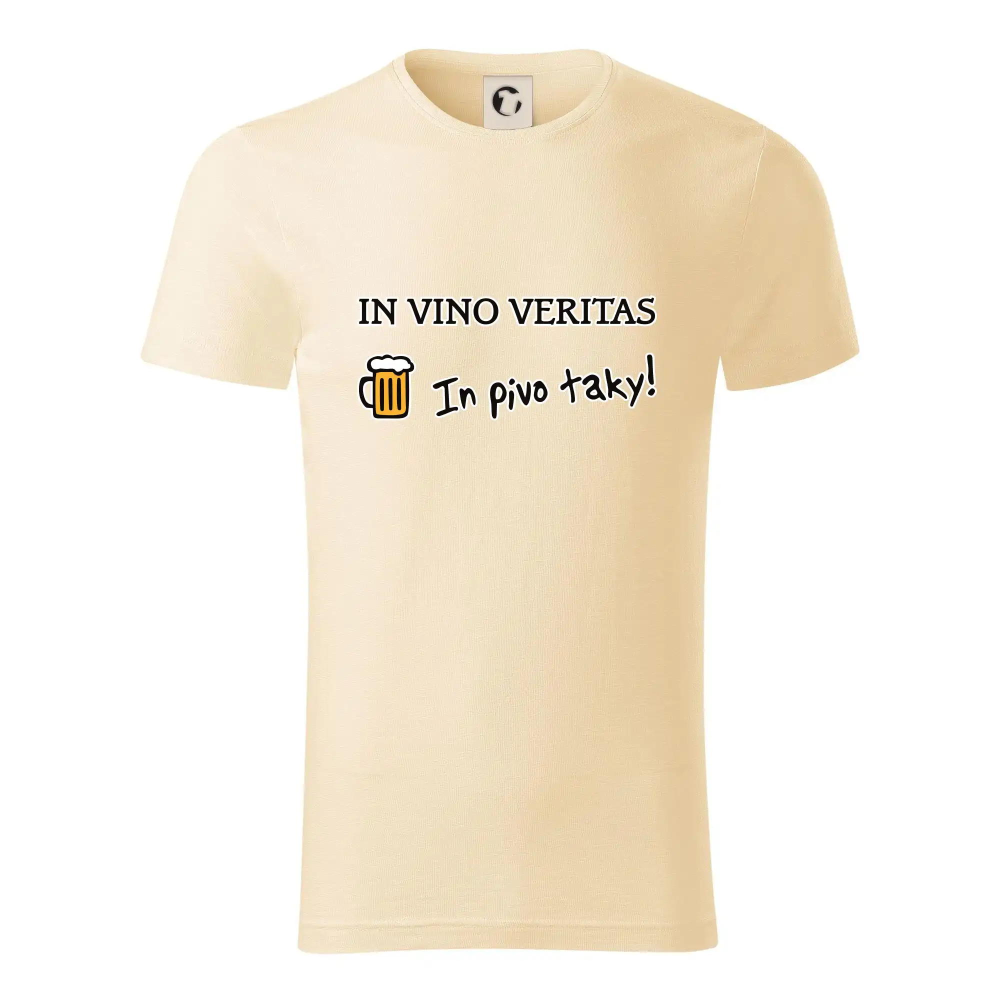 Vtipná tričká pre pivárov - In vino veritas in pivo taky (Hana-creative) - Tričko z organickej bavlny