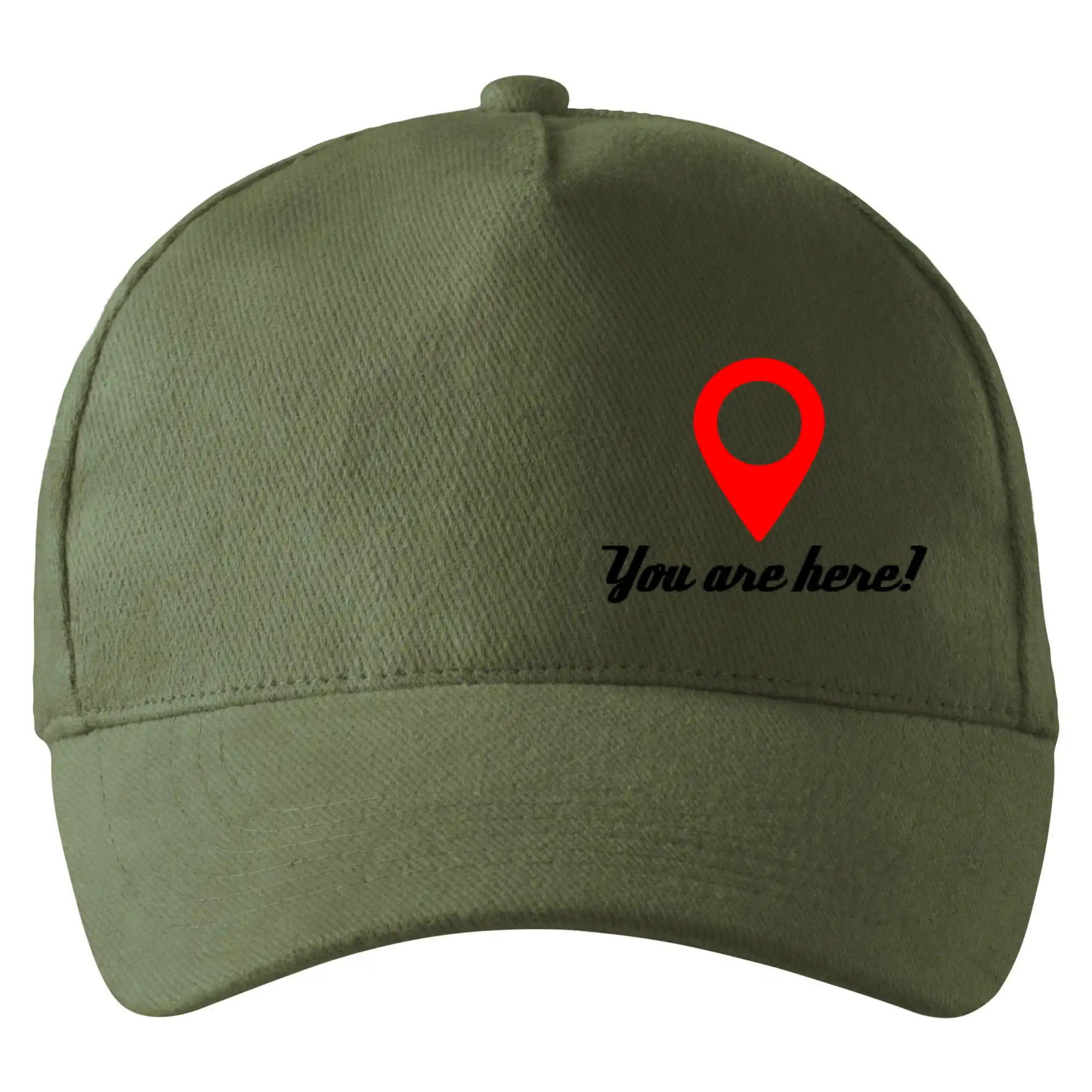 Tričká pre zamilovaných - You are here - Šiltovka so zahnutým šiltom a mosaznou sponou