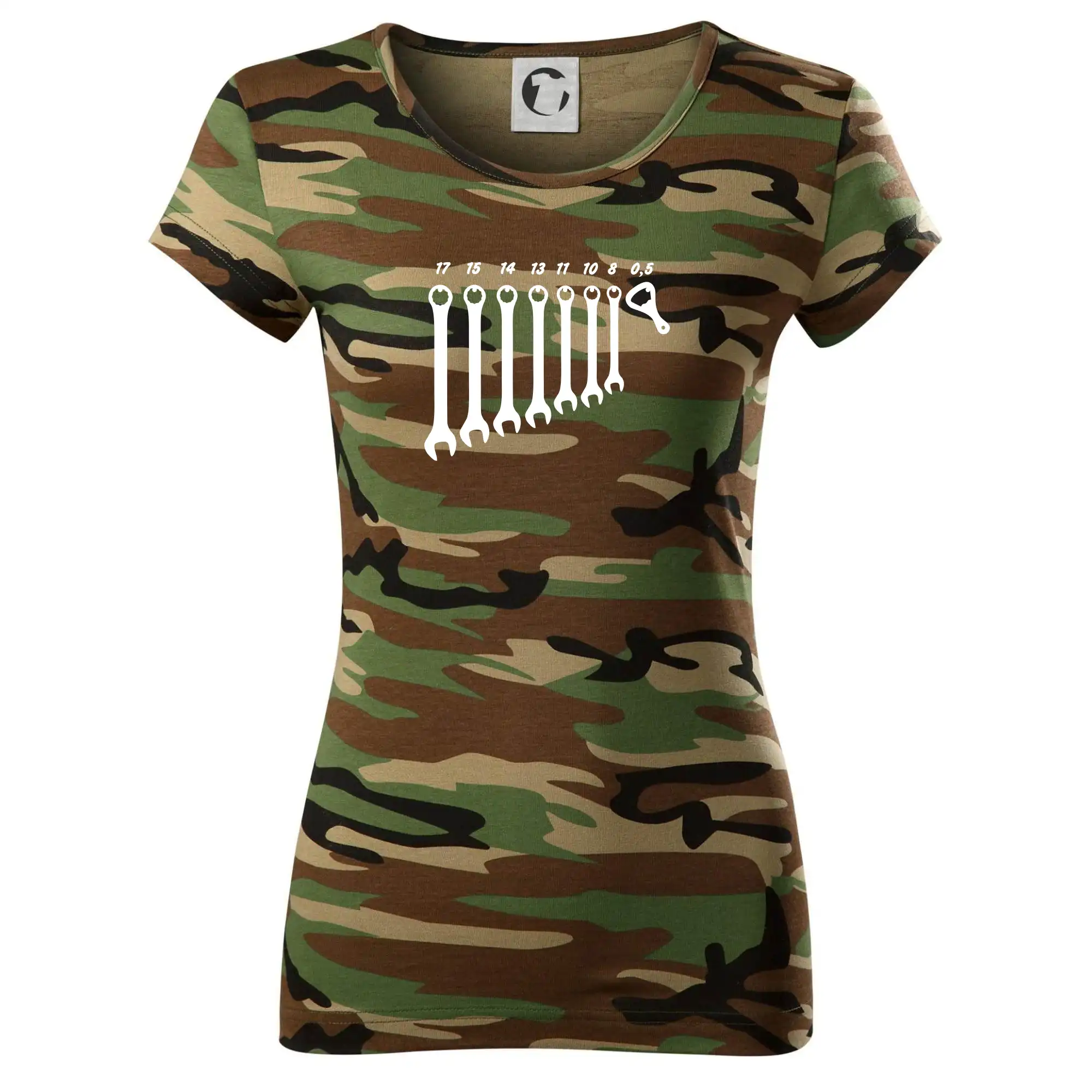 Vtipná tričká pre pivárov - Opravár piva - Dámske maskáčové tričko