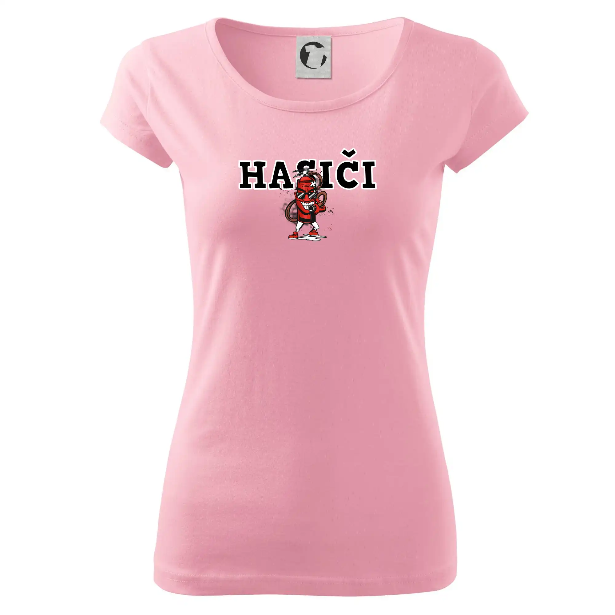 Originálne tričká pre hasičov - Hasiči hasiaci prístroj - Dámske tričko Pure