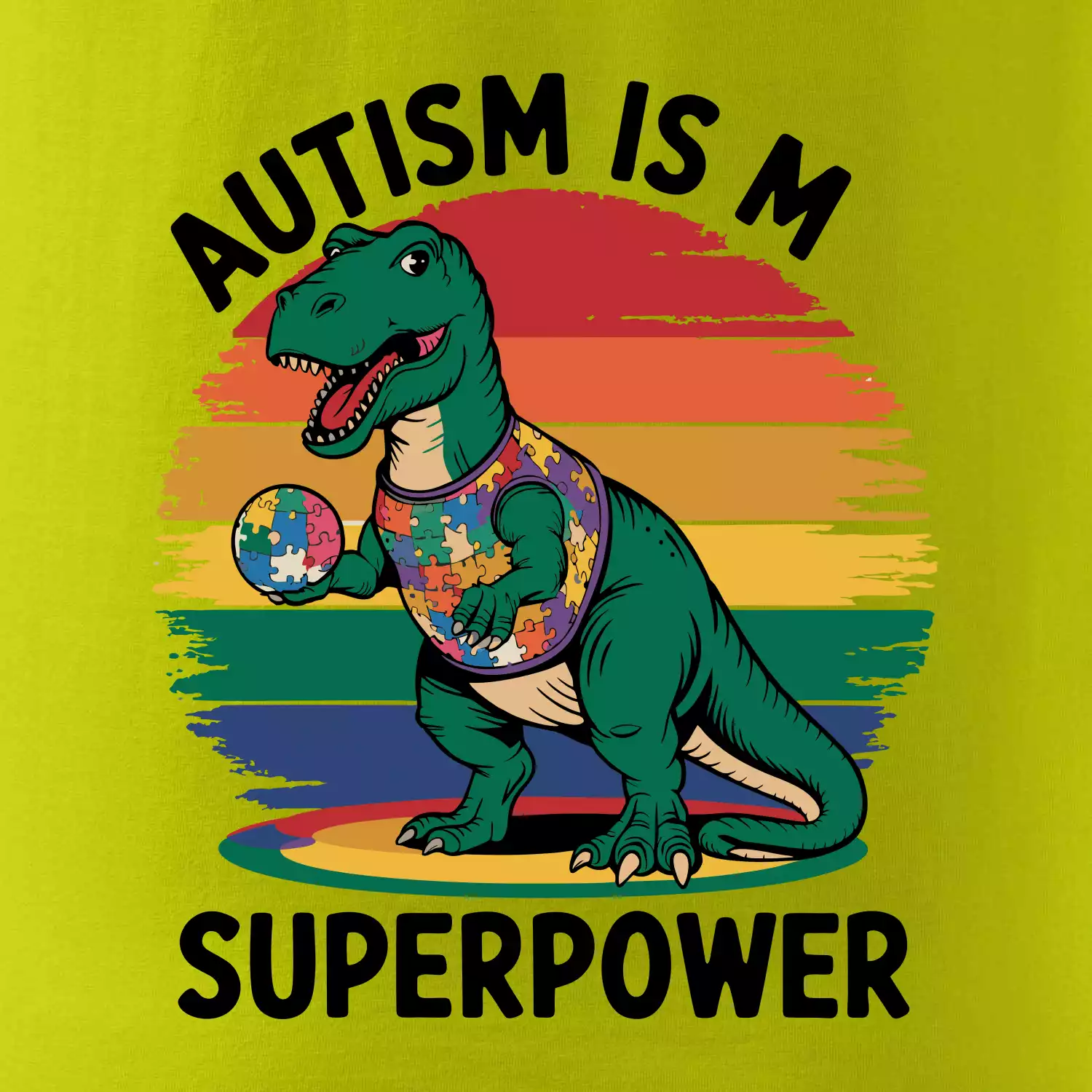 Dinousarus a puzzle  Autism is my superpower