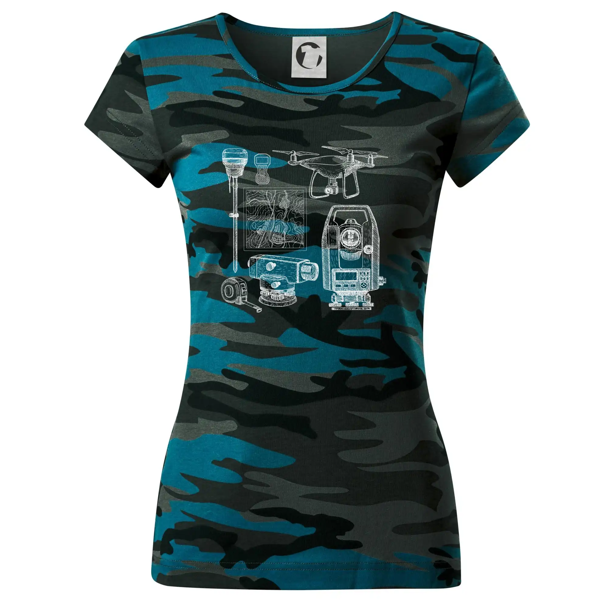 Geodet teodolit dron