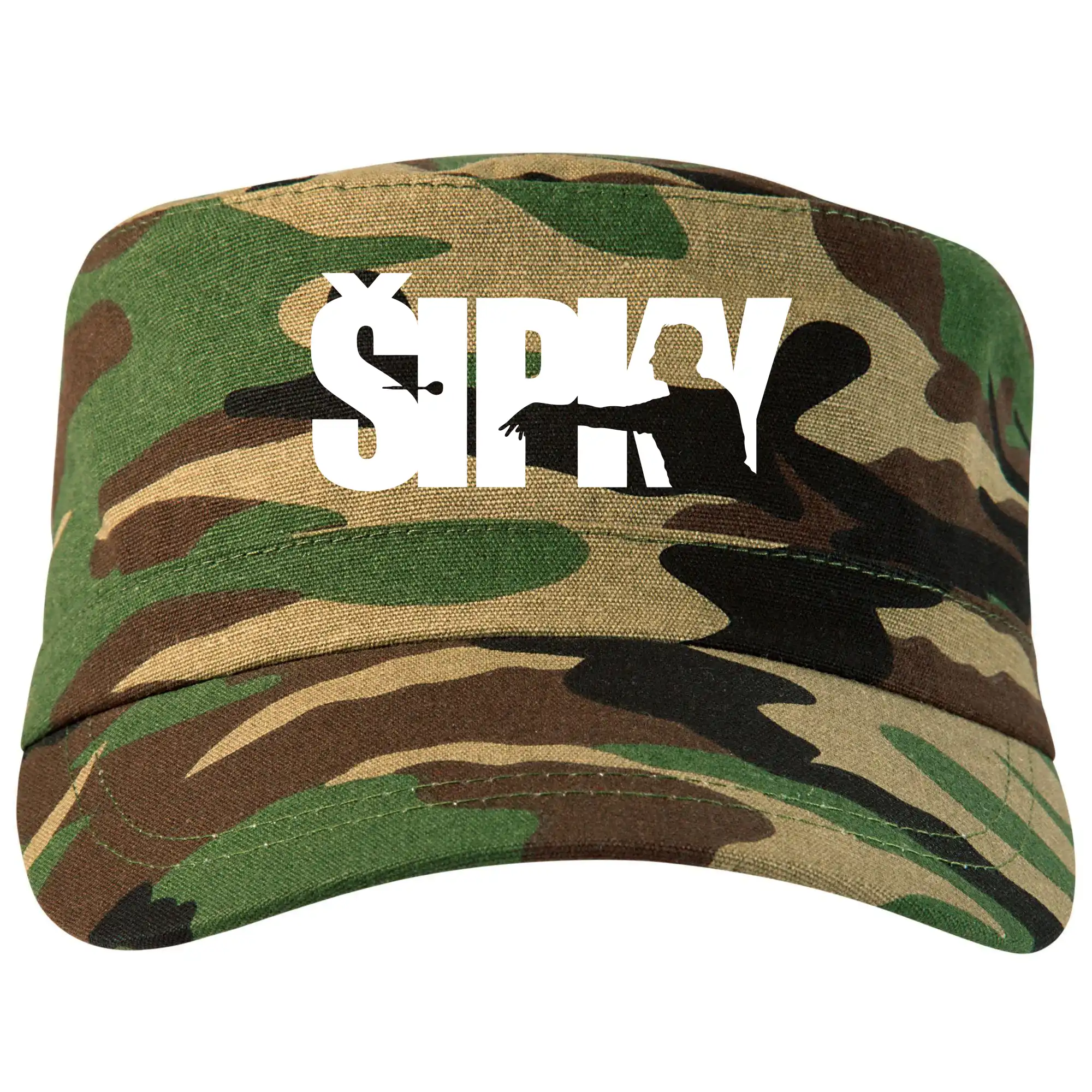 Tričko na šípky - Šípky - nápis so šípkarom - Šiltovka CAMO