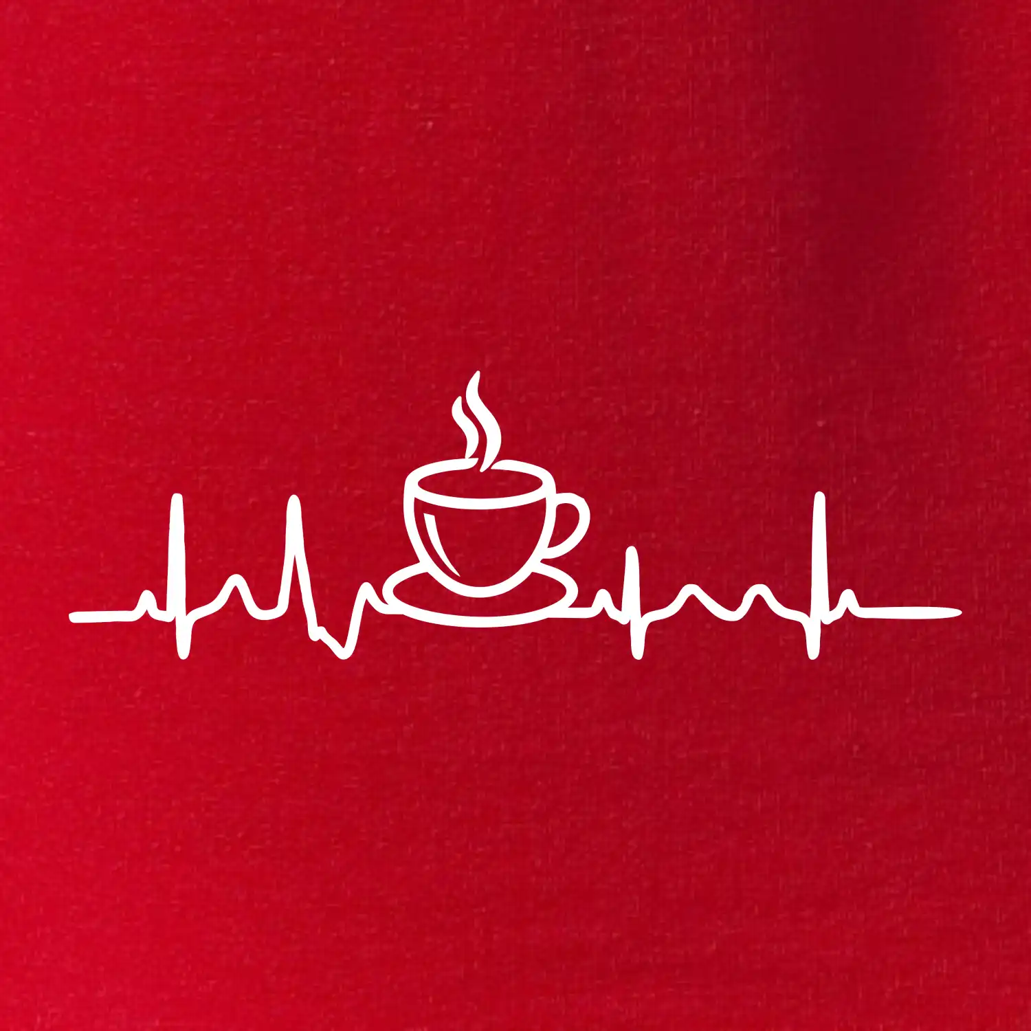 EKG hrnček kávy