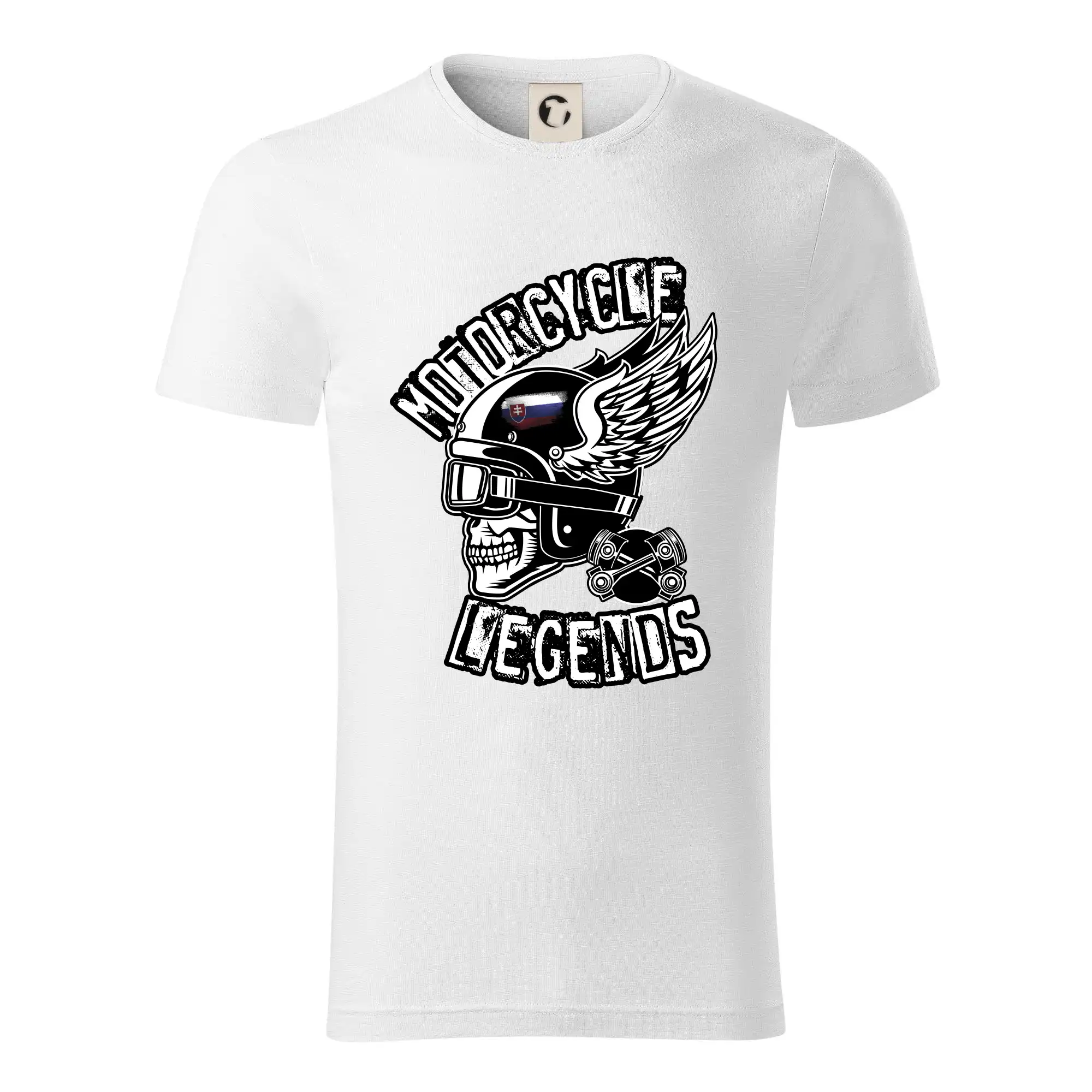 Tričká a mikiny s potlačou motoriek – pre pravých motorkárov - Slovakia Motorcycle legends - Tričko z organickej bavlny