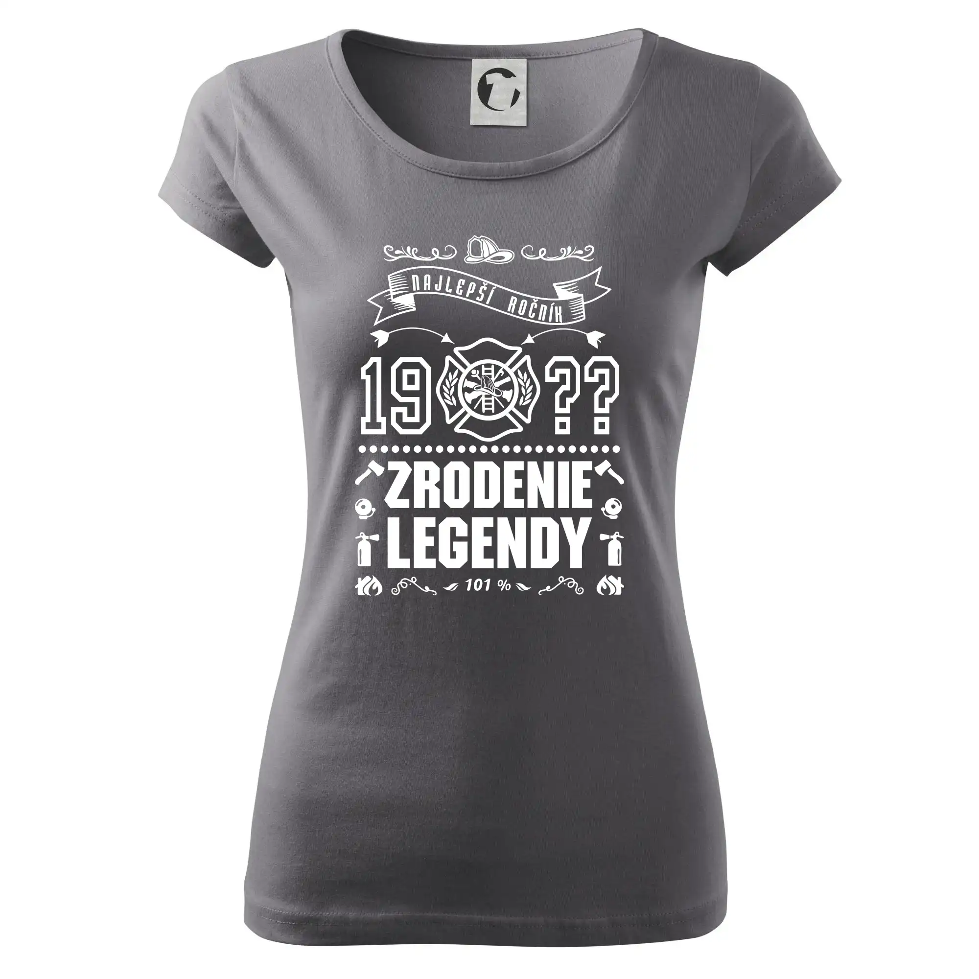 Trička Zrodenie legendy - Zrodenie legendy - pre hasičov - Dámske tričko Pure