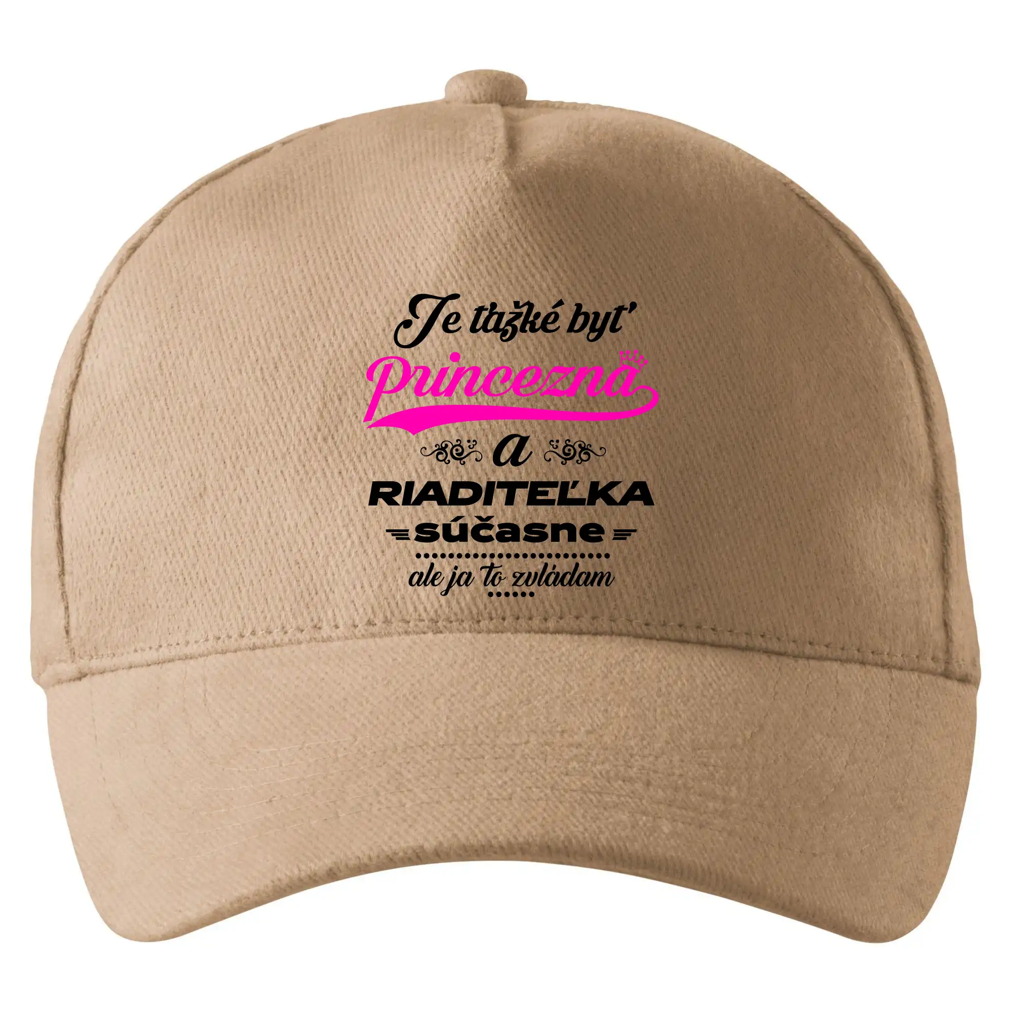 Učiteľské tričká - Je ťažké byť princezná riaditeľka - Šiltovka so zahnutým šiltom a mosaznou sponou