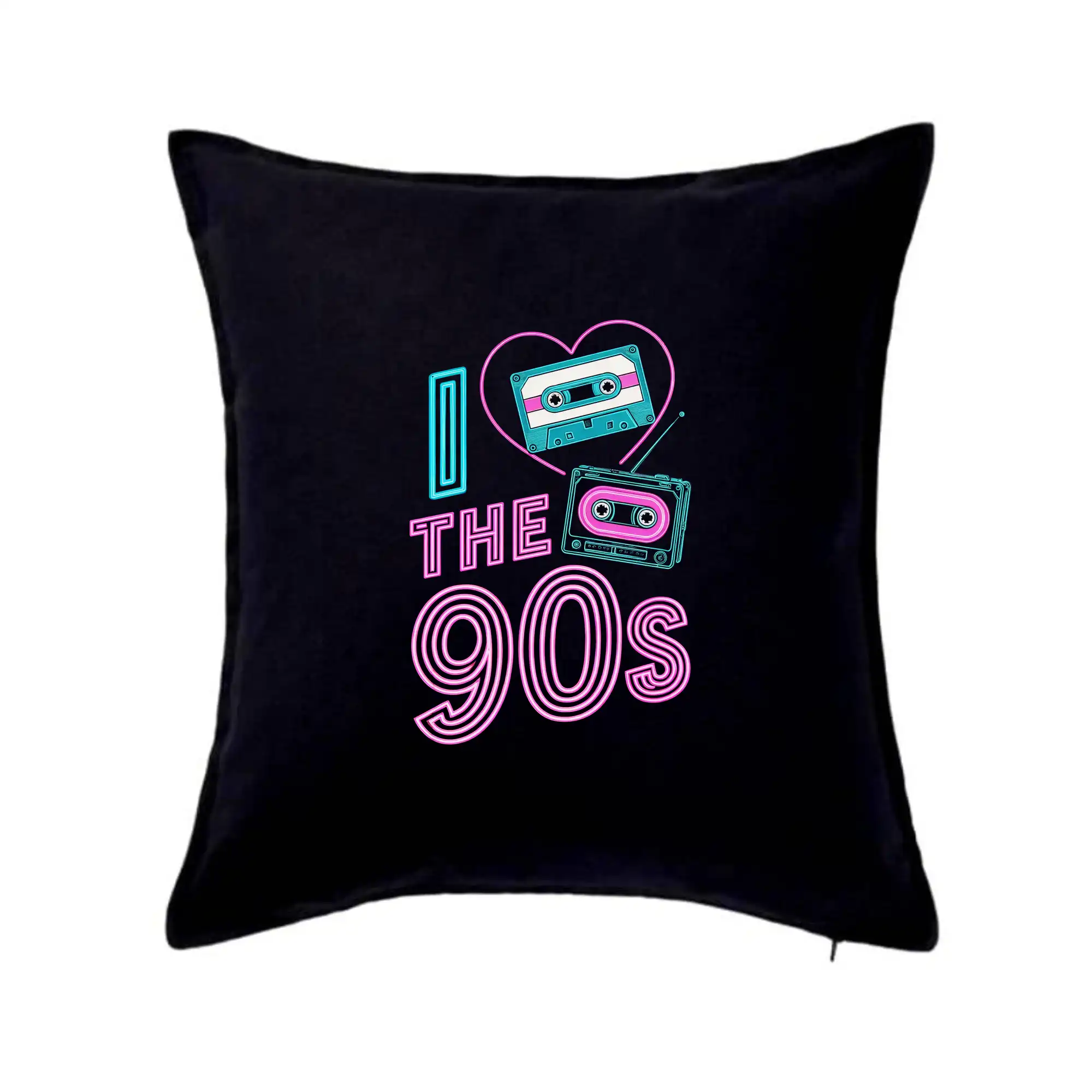 Aj love 90s - neón a kazeta - Vankúš 50x50