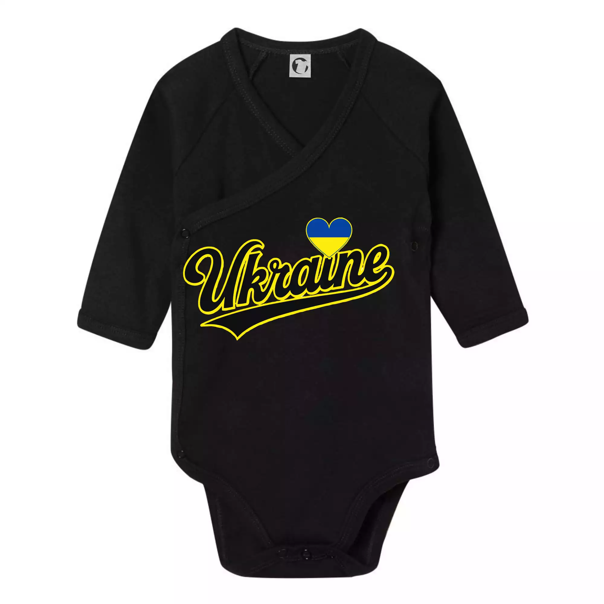 Ukraine - nápis černý