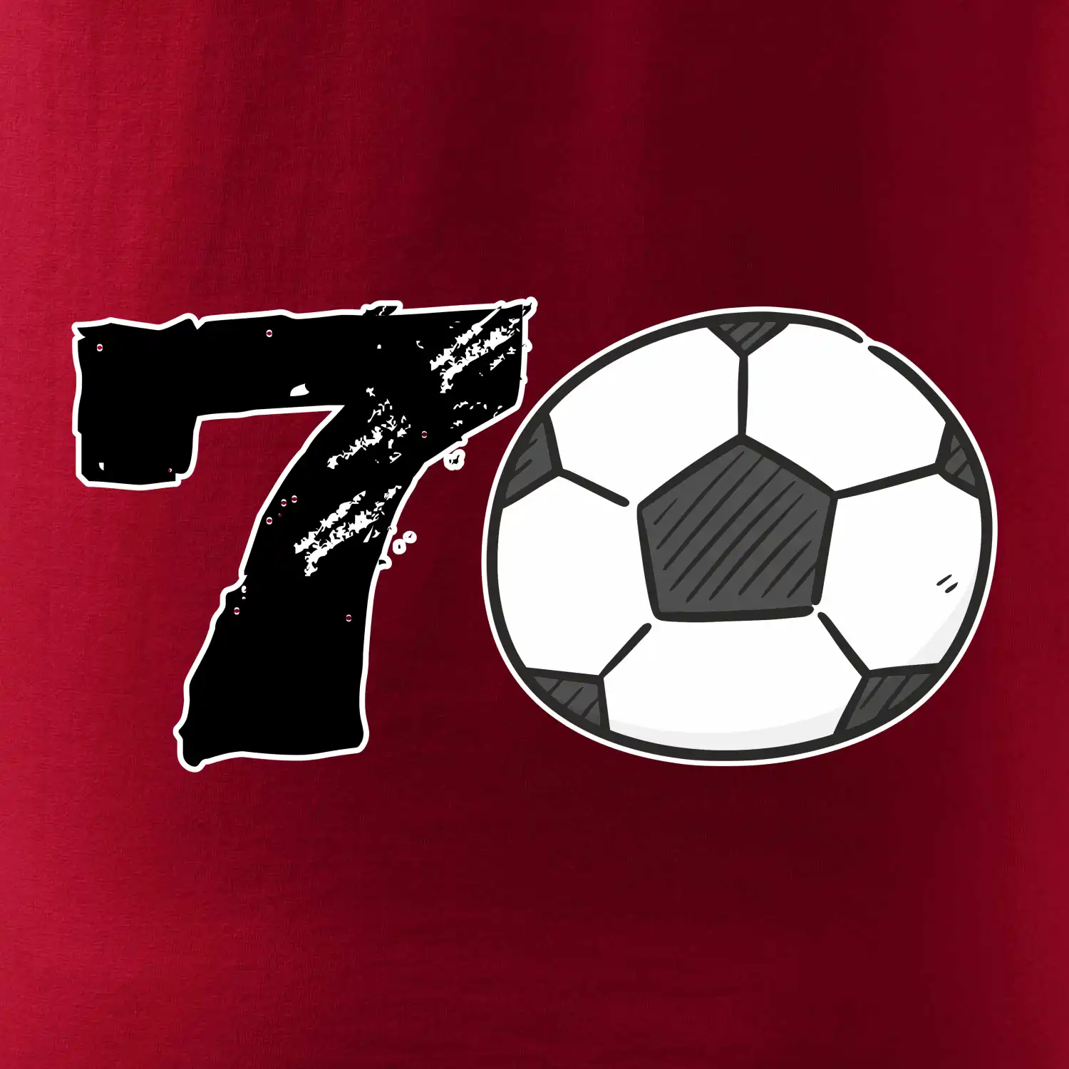 Fotbal kulaté narozeniny 70