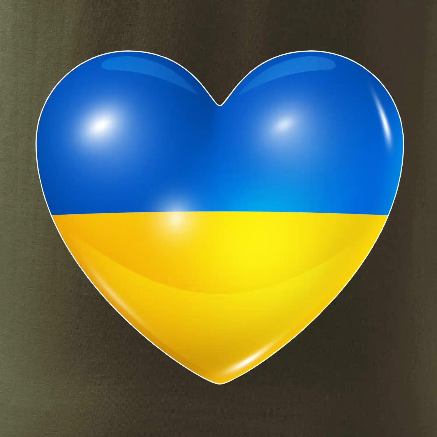 Ukrajina srdce vlajka