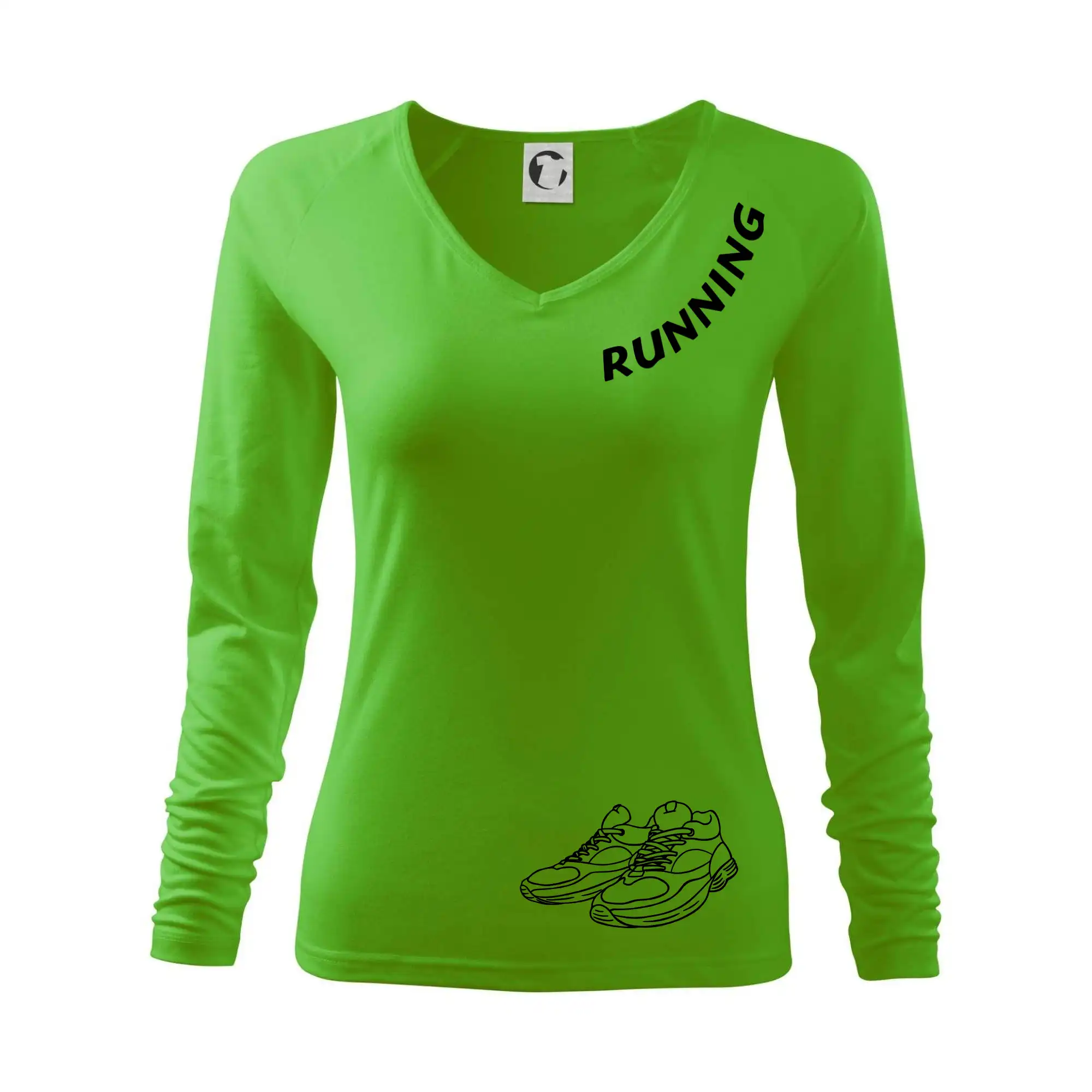 Running nápis šikmo